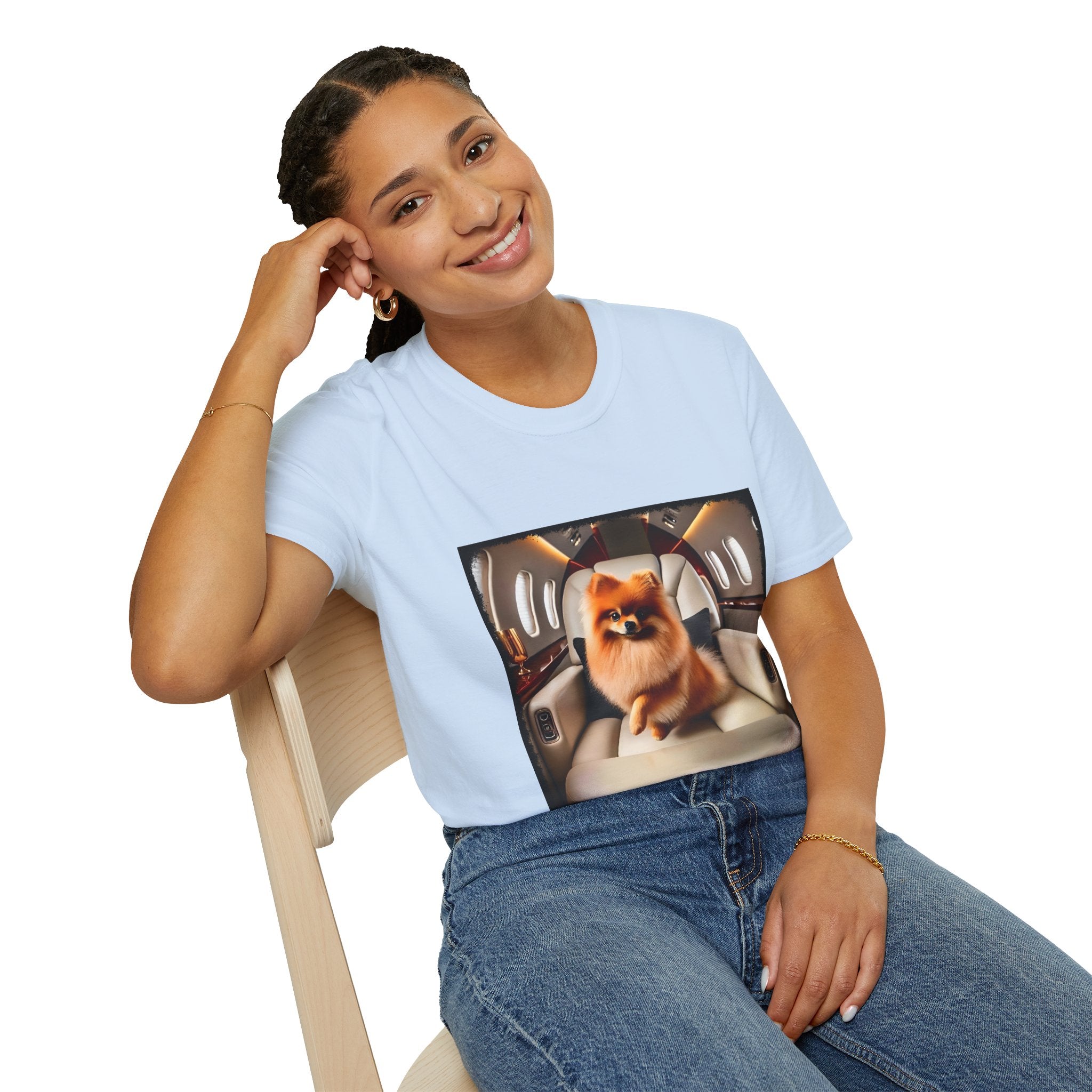 Pomeranian Jet Setter | Unisex Dog T-Shirt