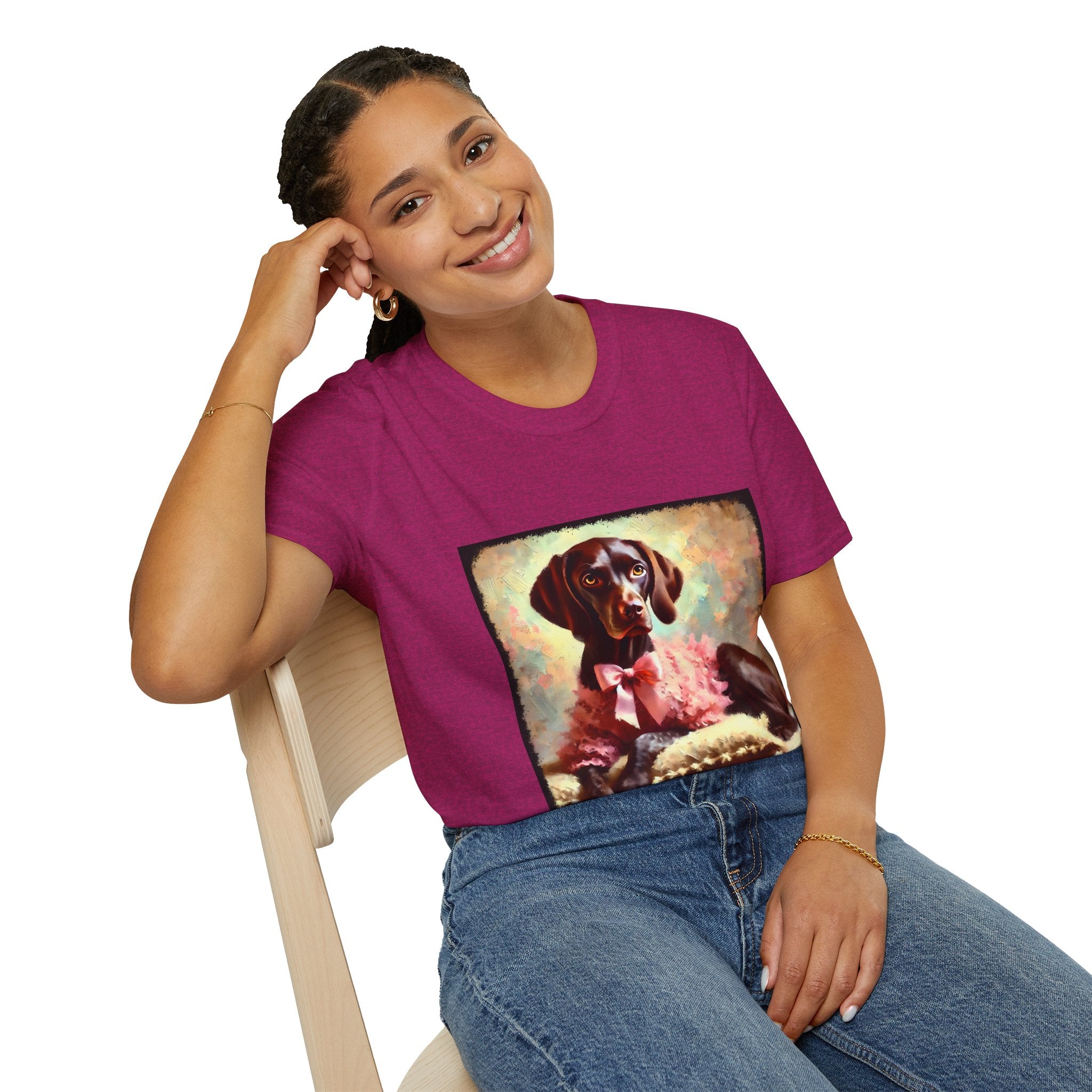 German Shorthaired Pointer Poised Classic | Unisex Dog T-Shirt