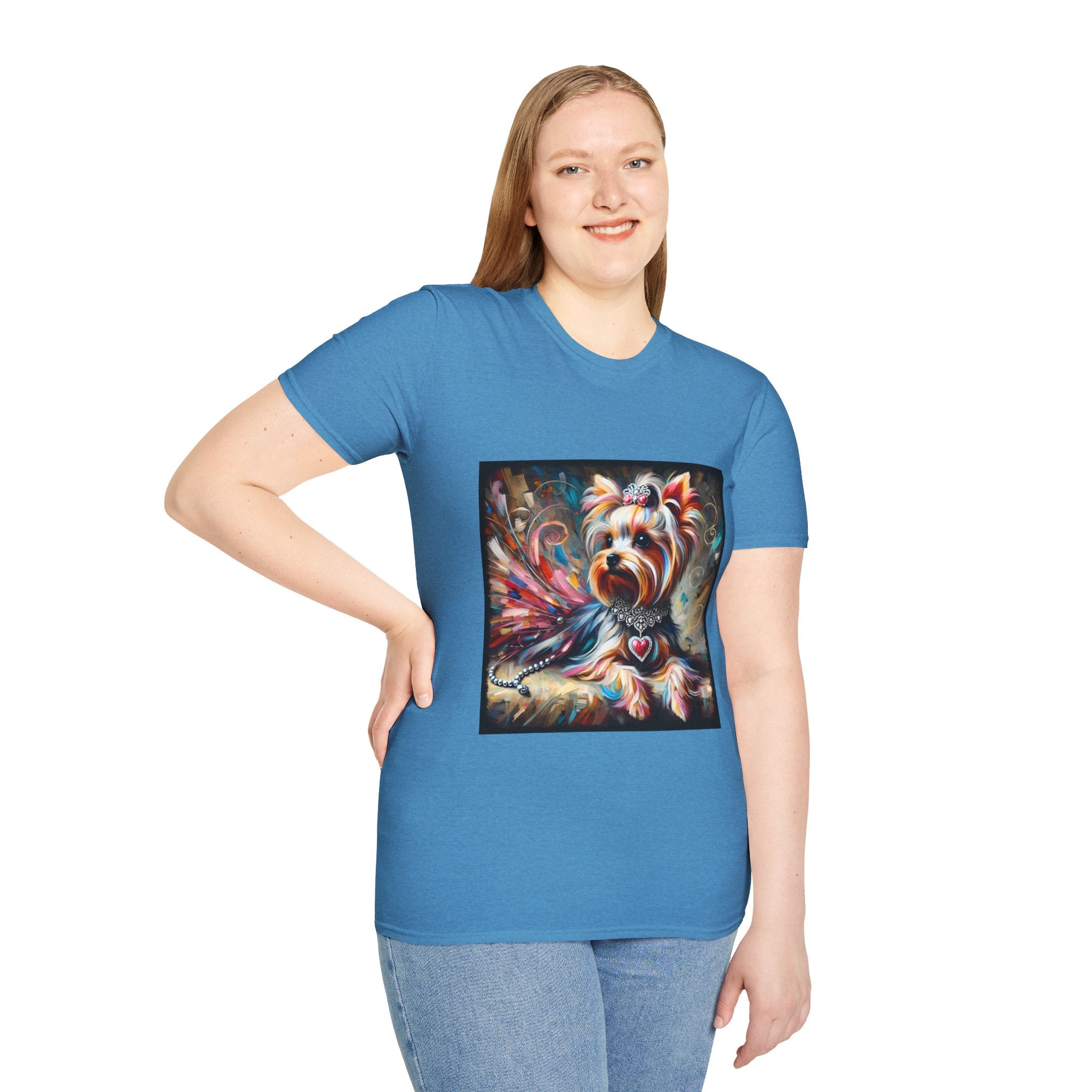 Yorkshire Terrier Diamond Heart Classic | Unisex Dog T-Shirt