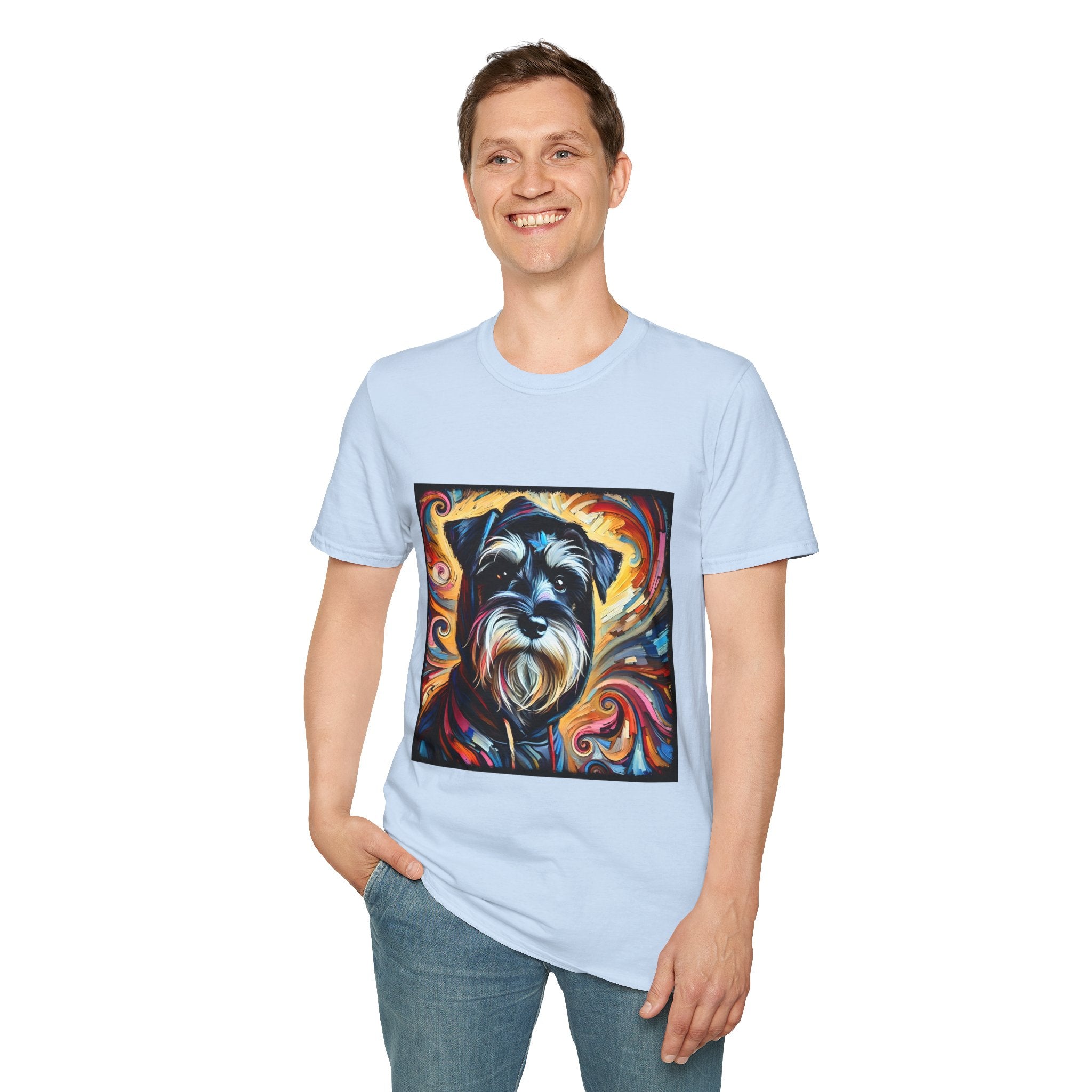 Schnauzer Hoodie Swirl | Unisex Dog T-Shirt
