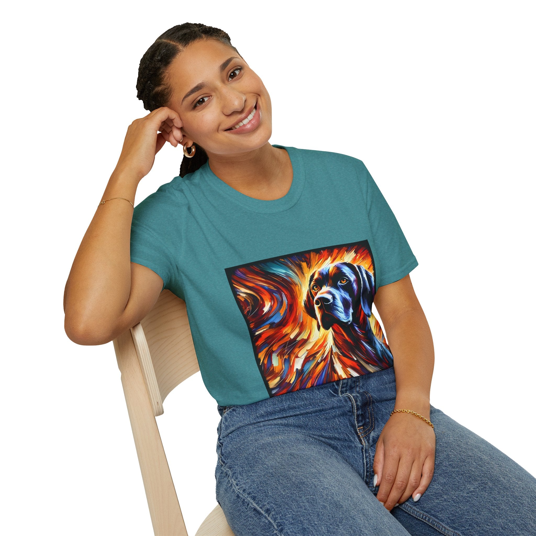 German Shorthaired Pointer Bold Fire Classic | Unisex Dog T-Shirt