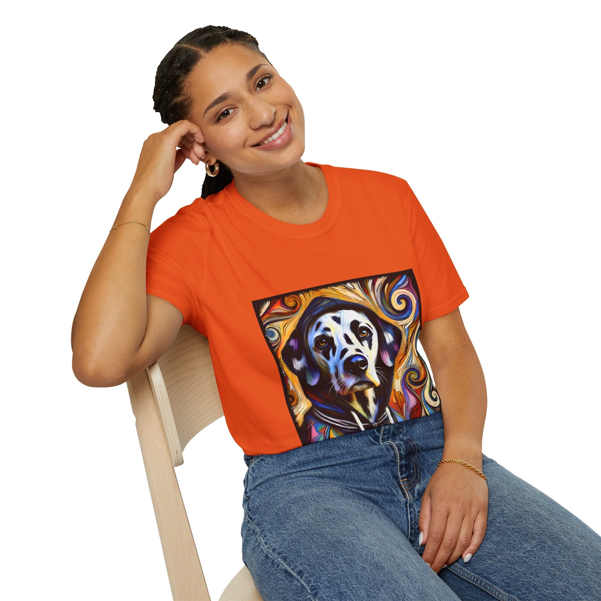 Dalmatian Relaxed Swirl | Unisex Dog T-Shirt