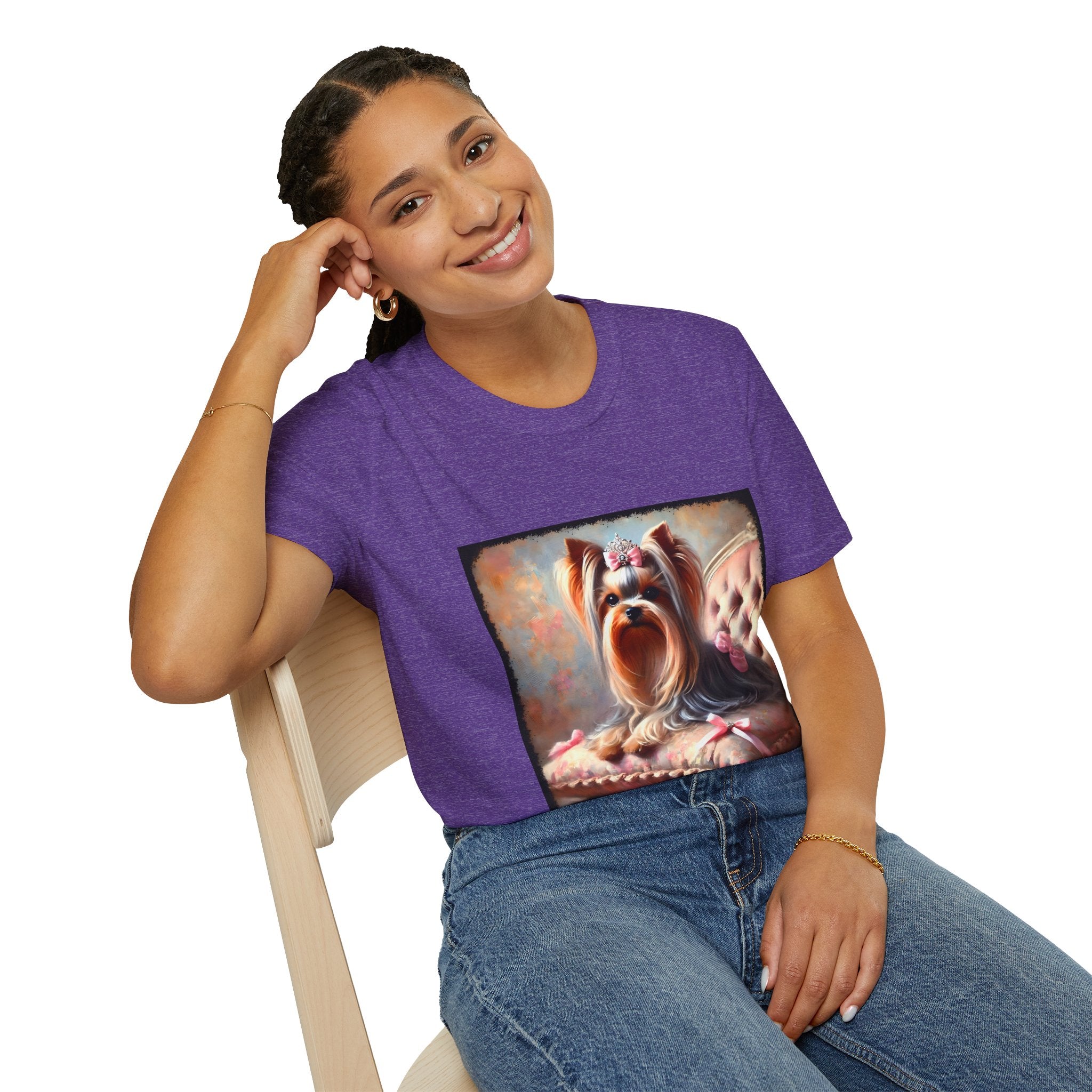 Yorkshire Terrier Bows and Diamonds Classic | Unisex Dog T-Shirt