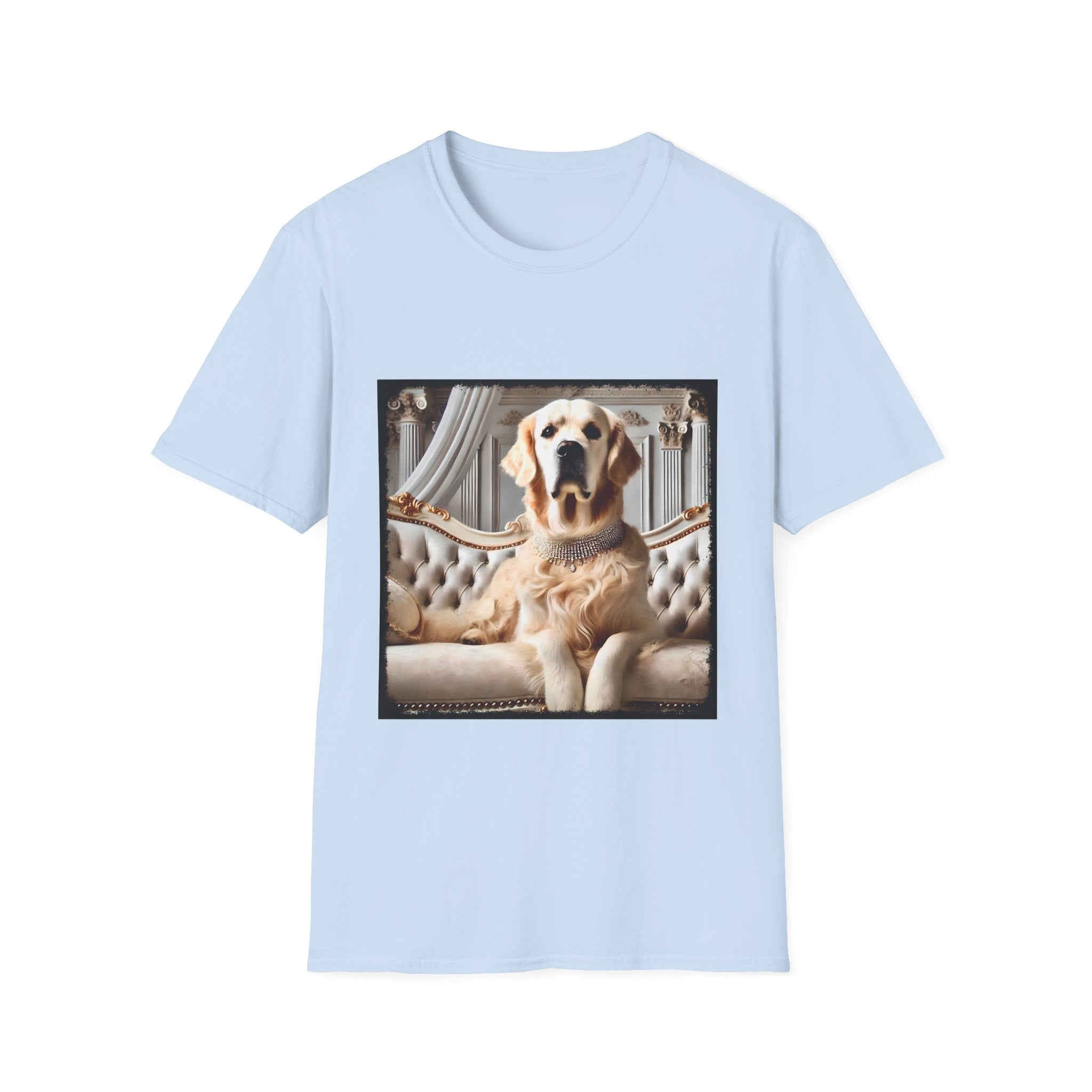 Golden Retriever Supreme Style design dog lover unisex t-shirt in light blue