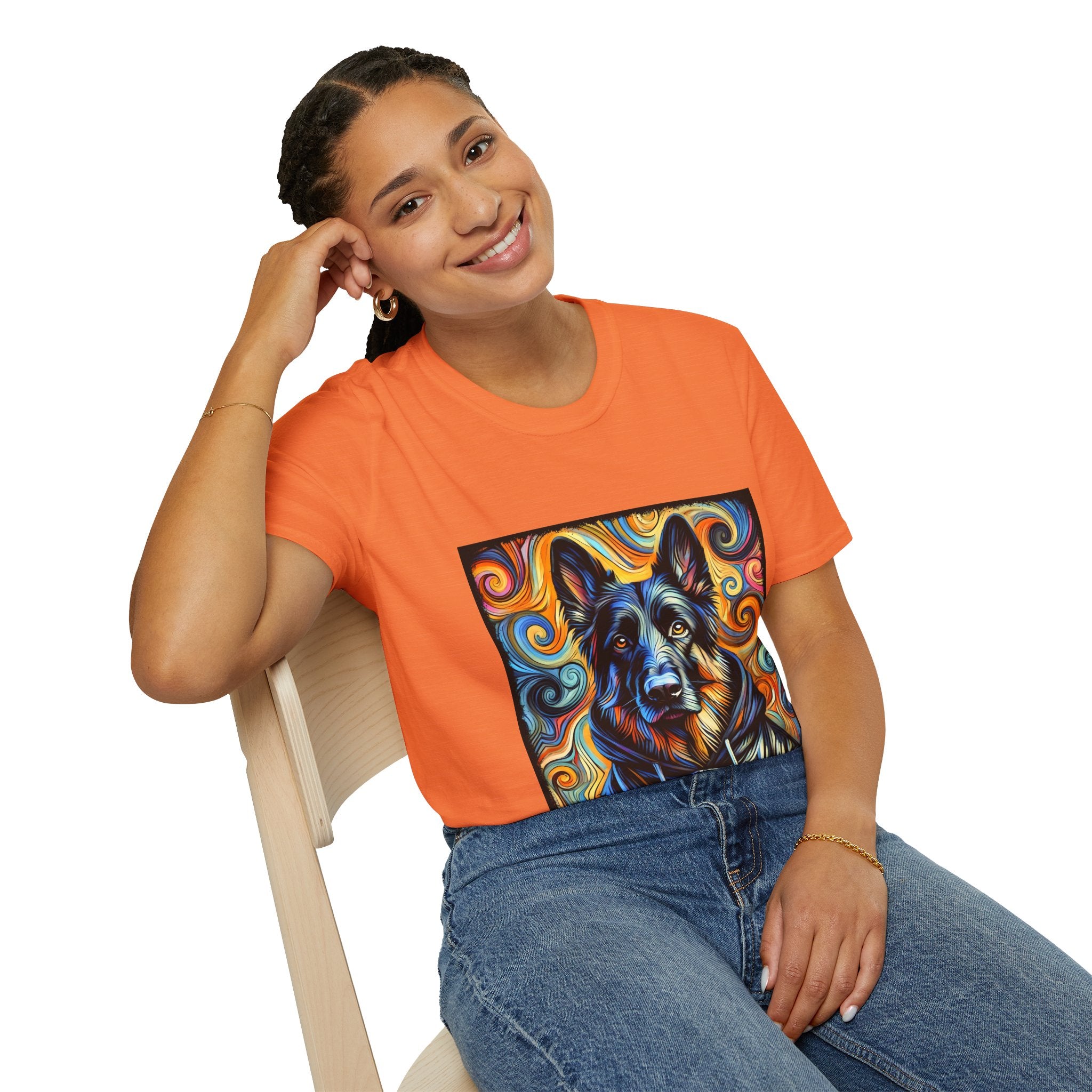 German Shepherd Hoodie Swirl II | Unisex Dog T-Shirt