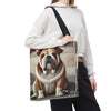 Bulldog Tote Bag | Cuddle Buddy Dog Lover Gift
