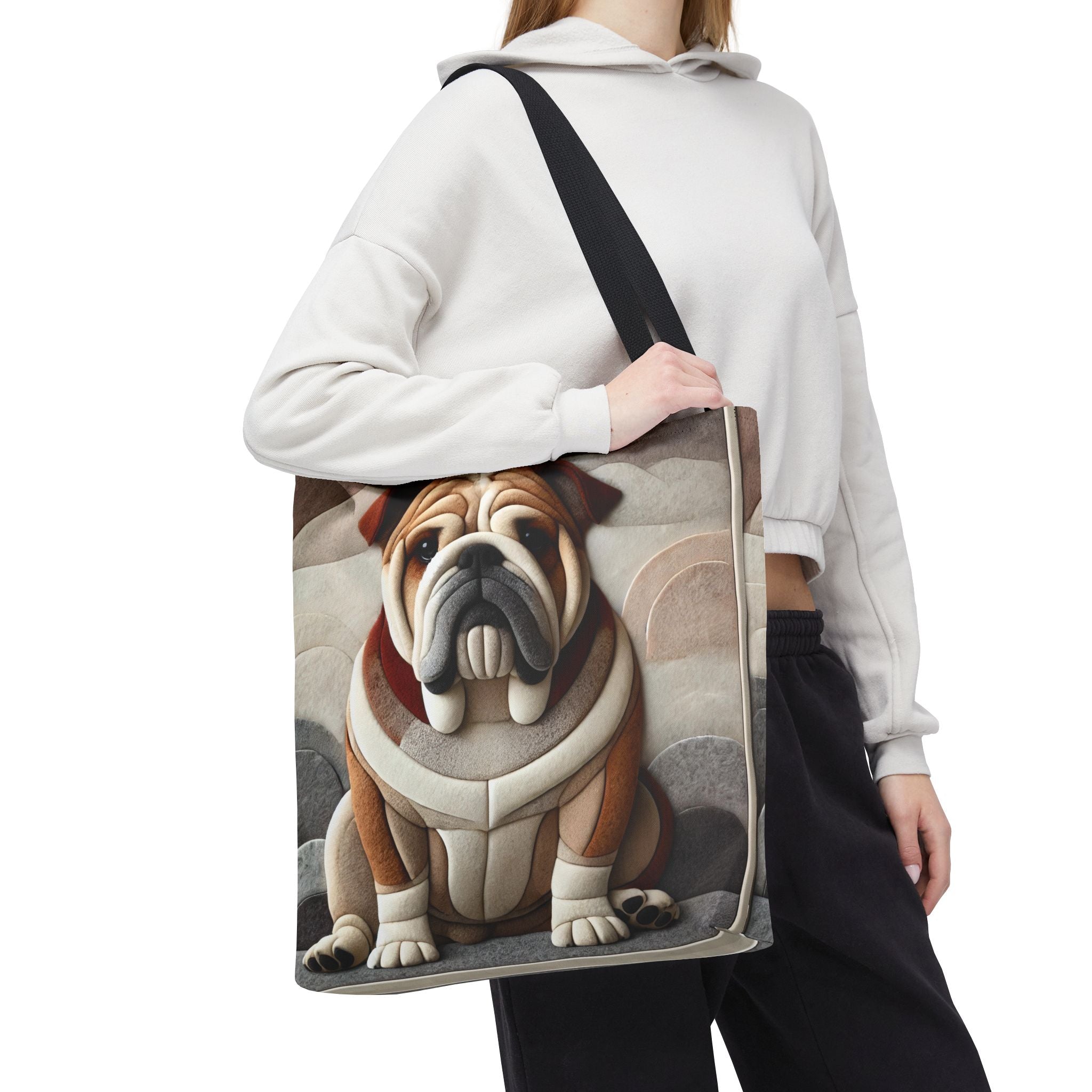 Bulldog Tote Bag | Cuddle Buddy Dog Lover Gift