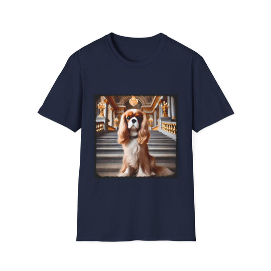 Cavalier King Charles Spaniel Empire Energy design dog lover unisex t-shirt in navy