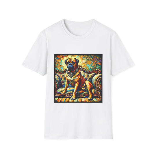 Bullmastiff Bold Classic design dog lover unisex t-shirt in white