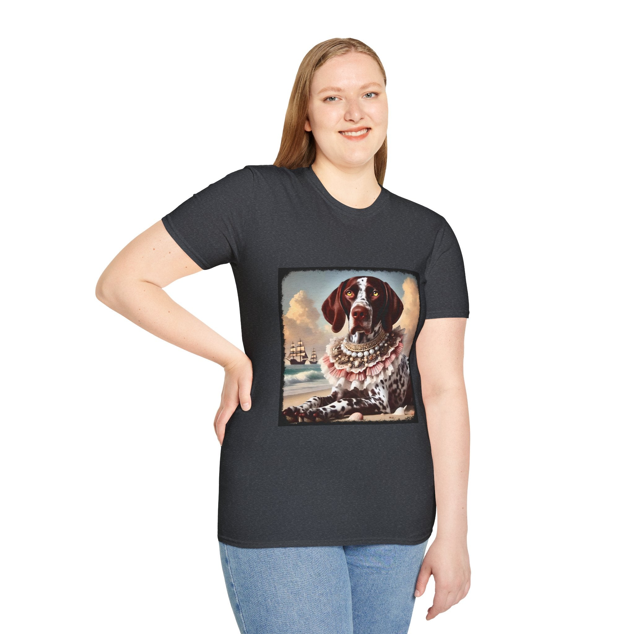 German Shorthaired Pointer Beach Beauty | Unisex Dog T-Shirt