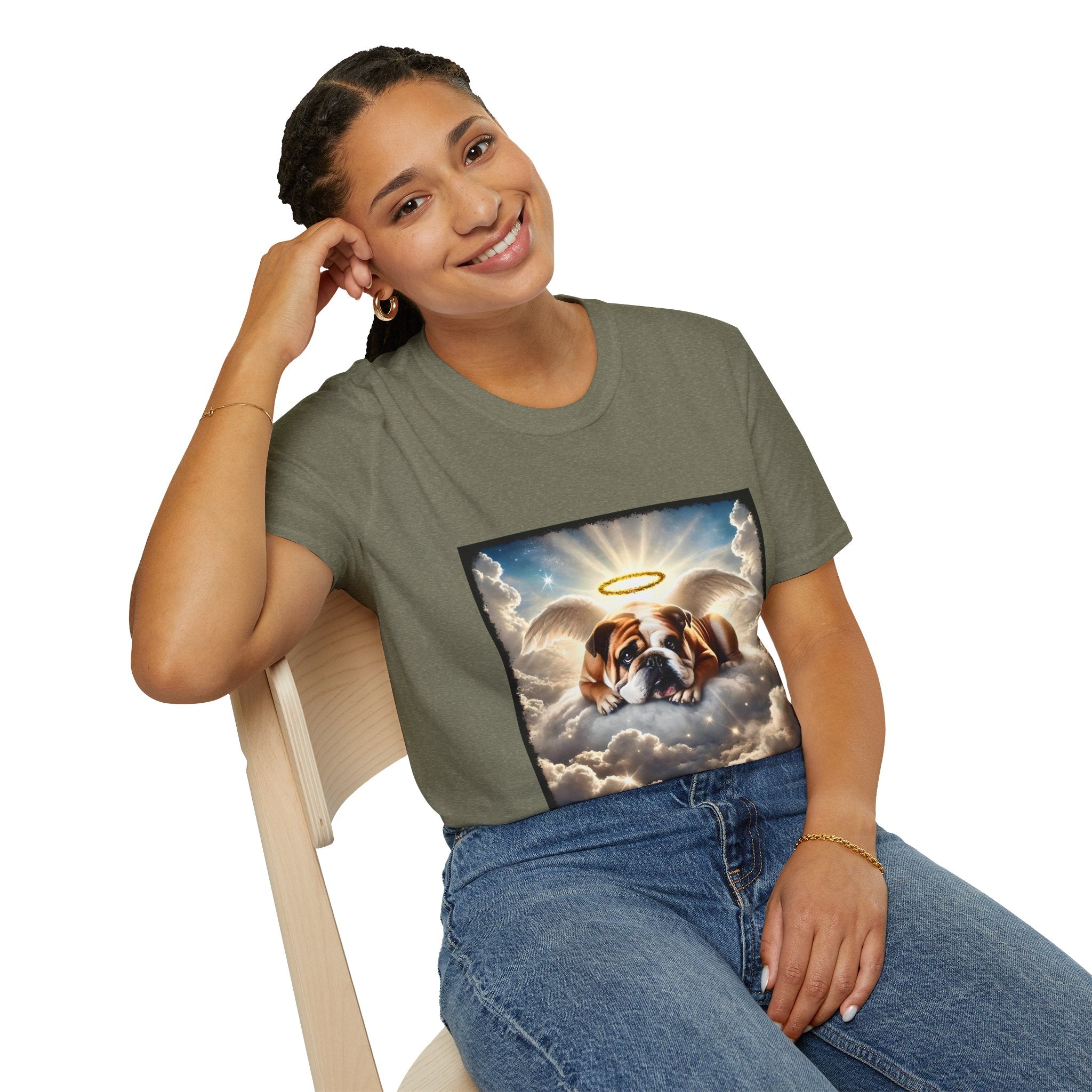 Bulldog Angel Baby | Unisex Dog T-Shirt