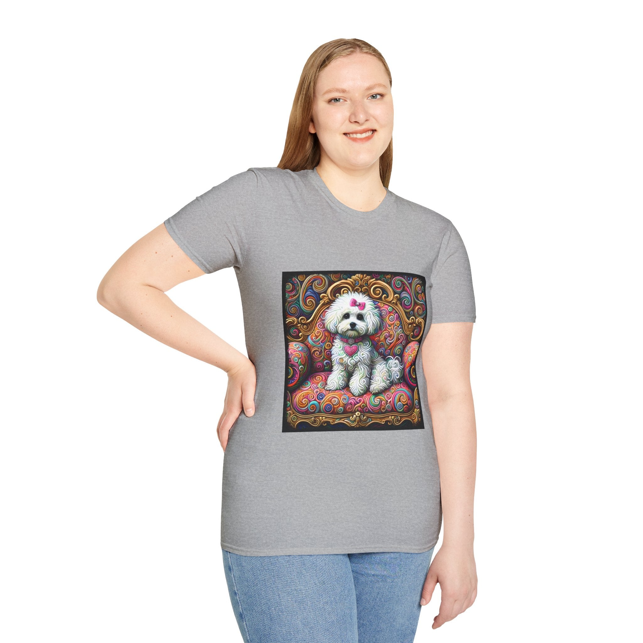 Bichon Frise Love Swirl | Unisex Dog T-Shirt