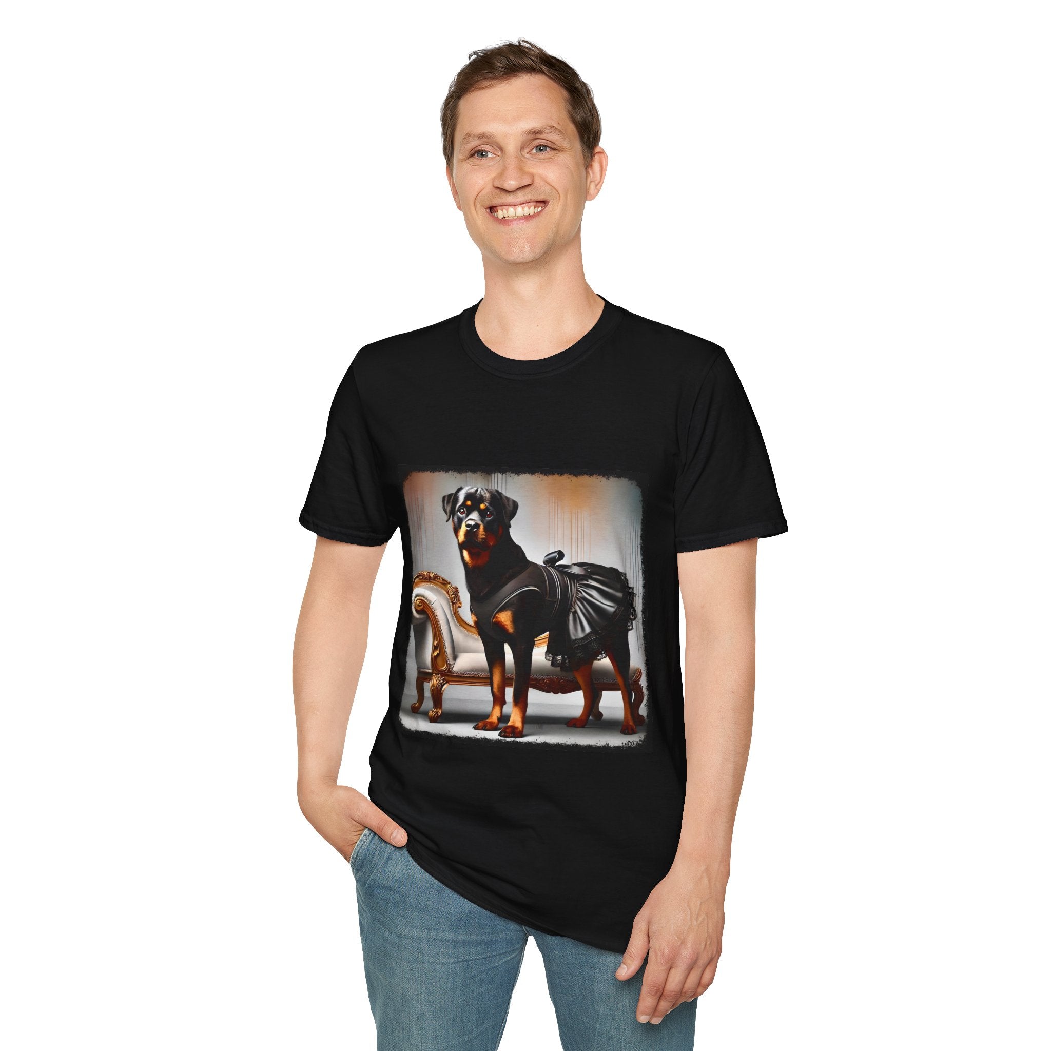 Rottweiler Leather & Lace | Unisex Dog T-Shirt