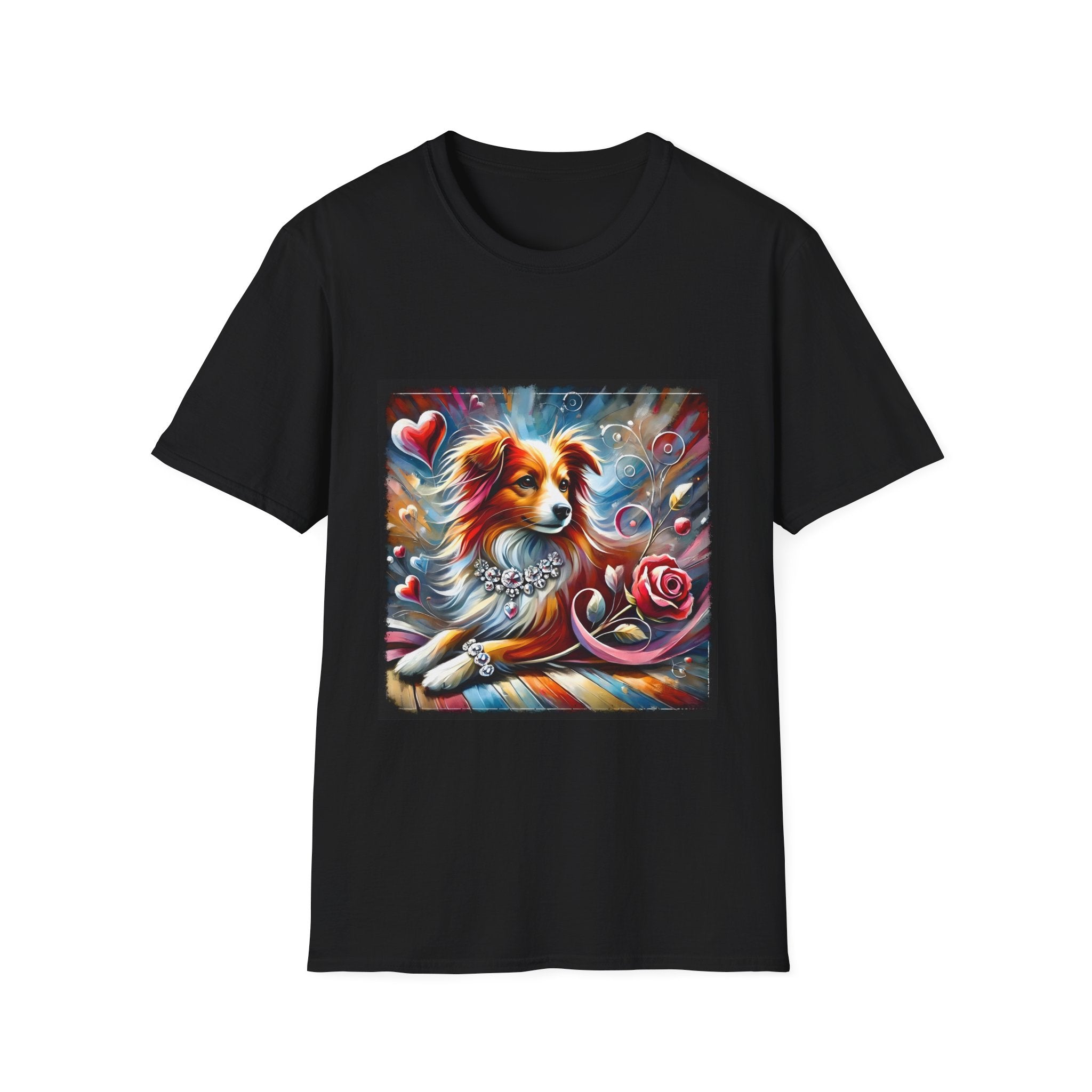 Miniature American Shepherd Diamond Heart Classic | Unisex Dog T-Shirt