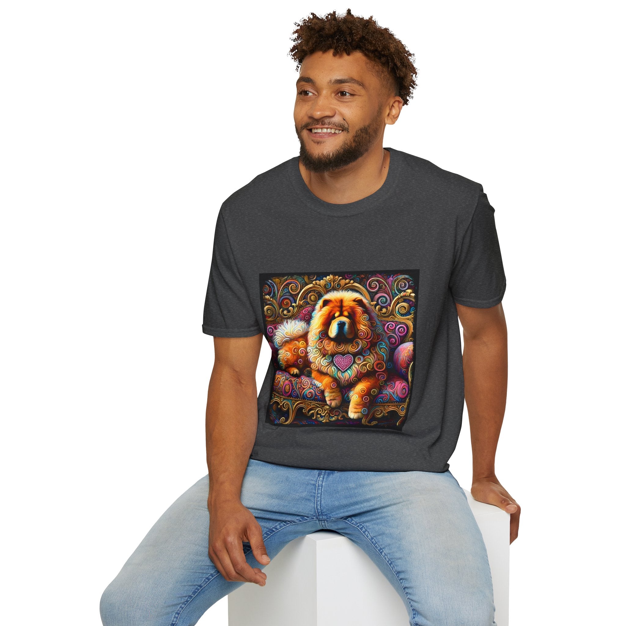 Chow Chow Love Swirl | Unisex Dog T-Shirt