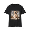 Golden Retriever Supreme Style design dog lover unisex t-shirt in black