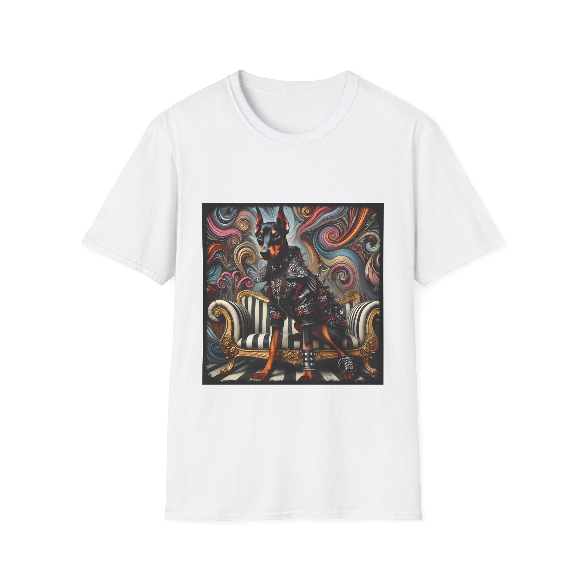 Doberman Pinscher Edgy Rocker | Unisex Dog T-Shirt