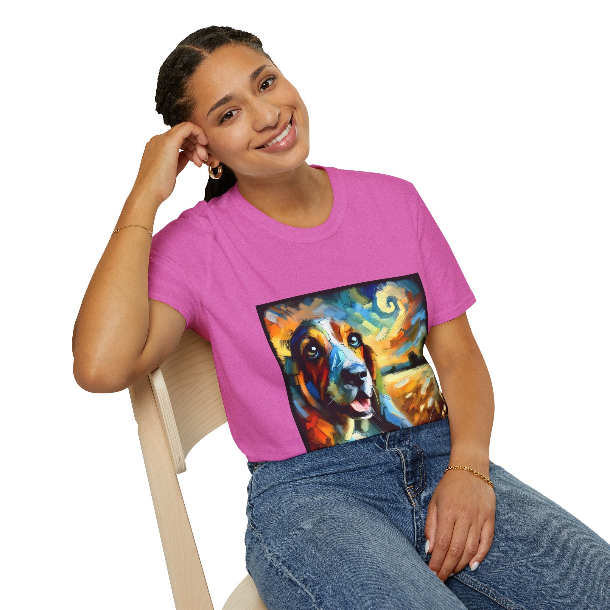 Basset Hound Sun Swirl | Unisex Dog T-Shirt