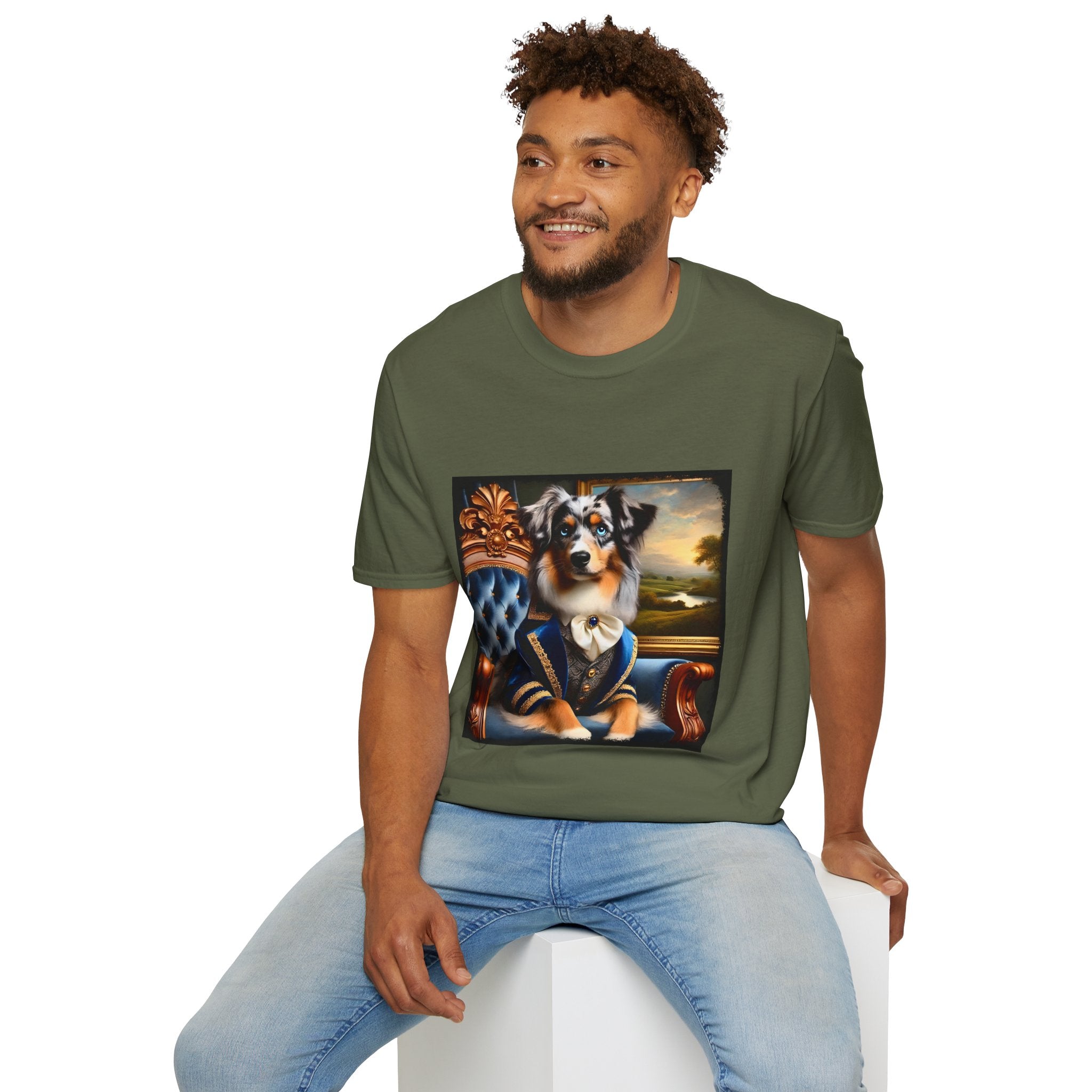 Miniature American Shepherd Dashing Duke | Unisex Dog T-Shirt