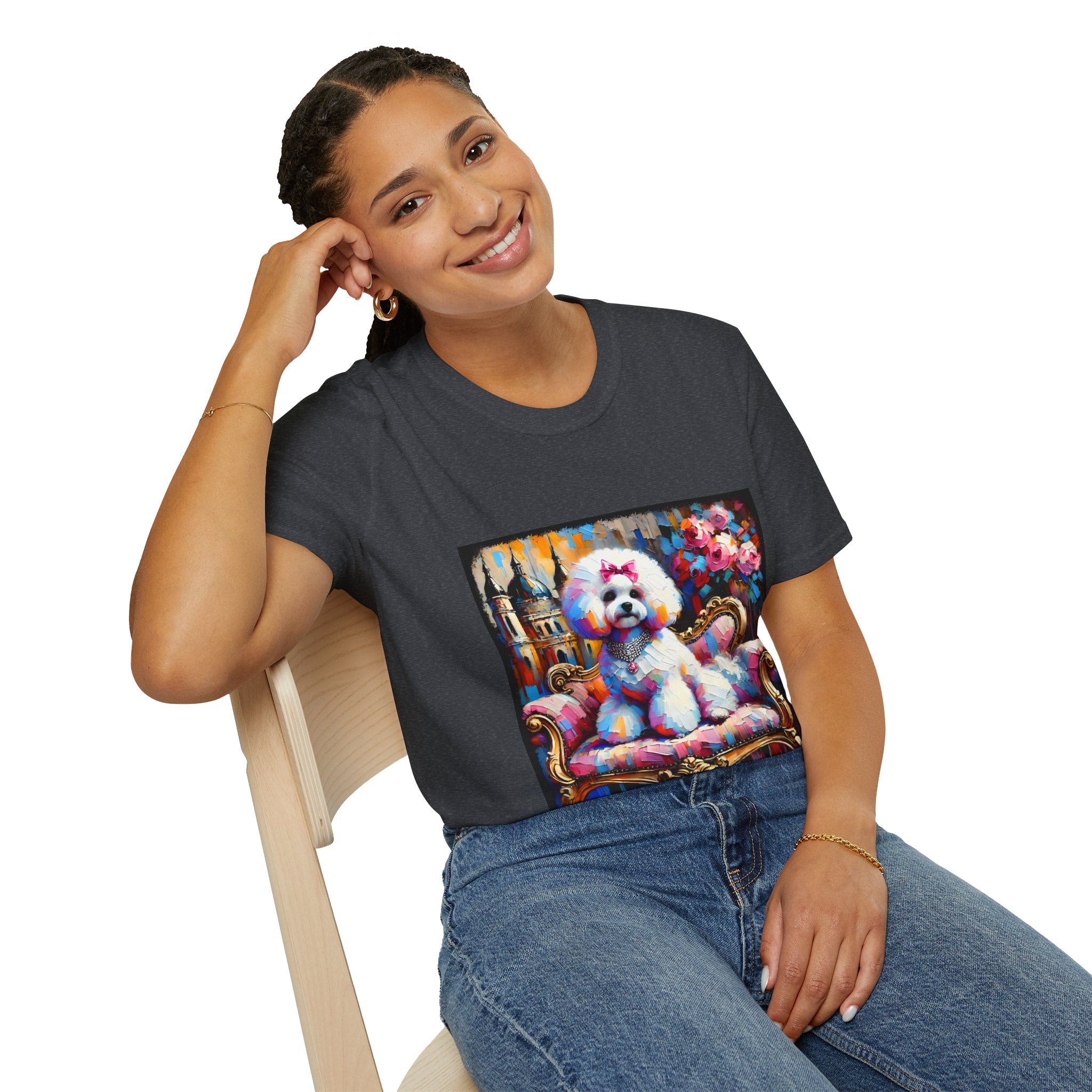 Bichon Frise diamond Princess Classic | Unisex Dog T-Shirt