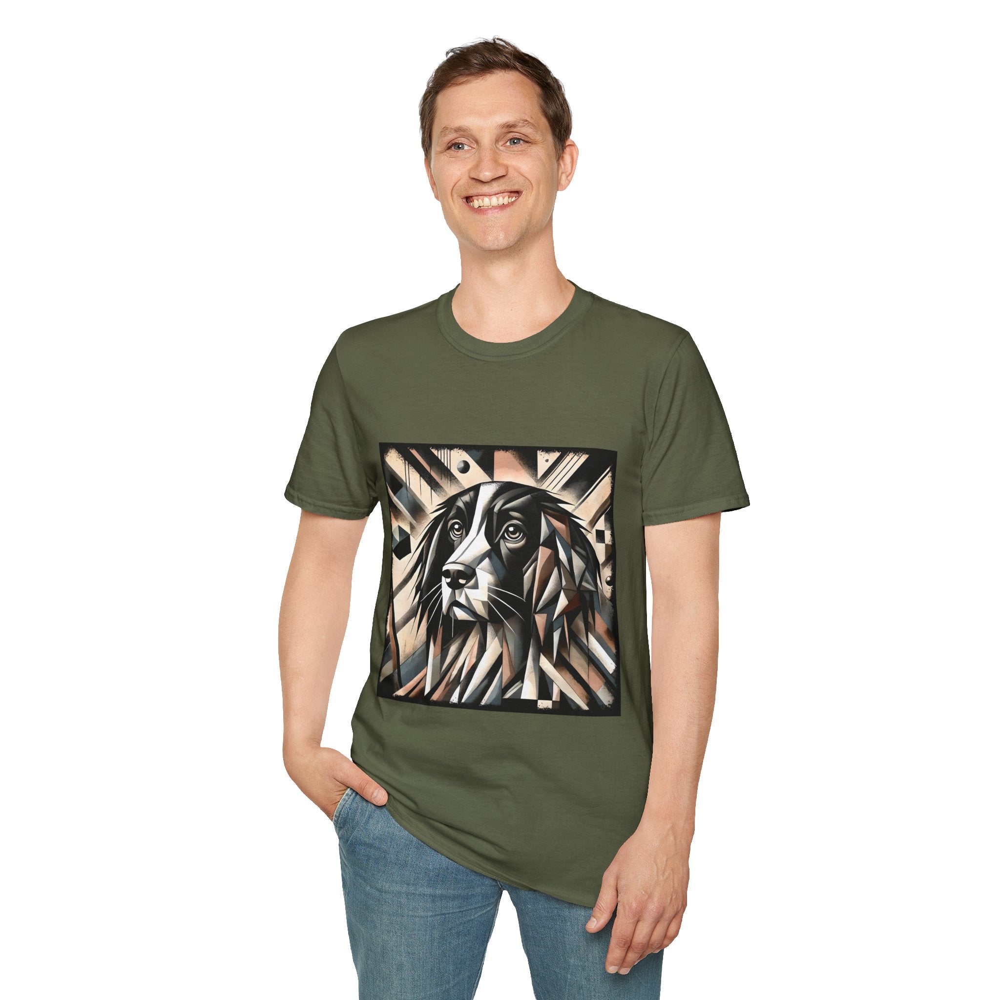 English Springer Spaniel Bold Geometric | Unisex Dog T-Shirt