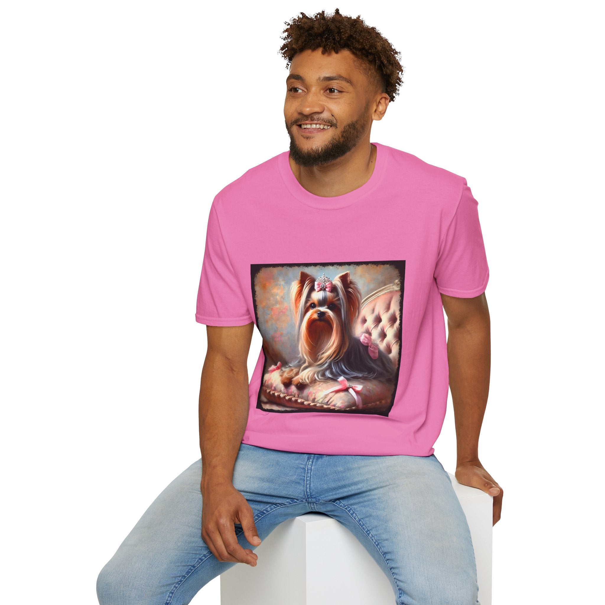 Yorkshire Terrier Bows and Diamonds Classic | Unisex Dog T-Shirt