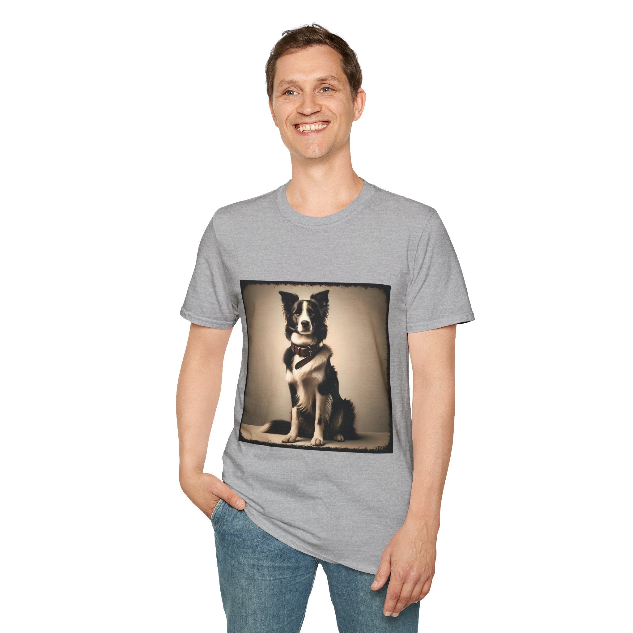 Border Collie Composed Charm | Unisex Dog T-Shirt