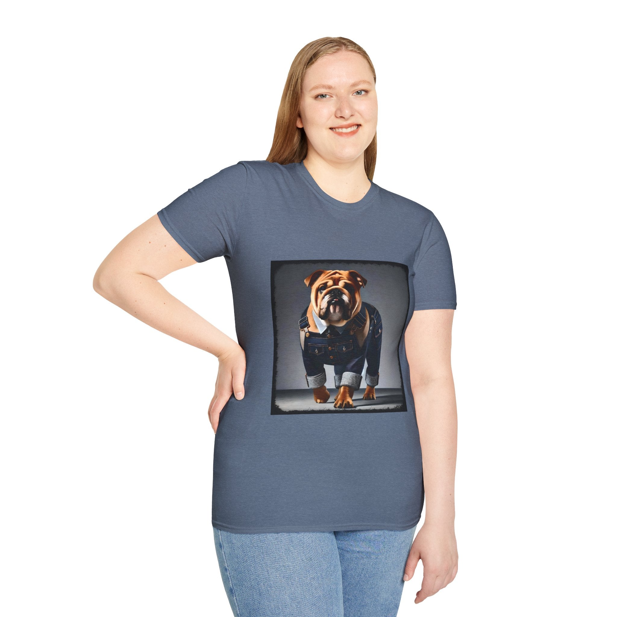 Bulldog Denim Dream | Unisex Dog T-Shirt
