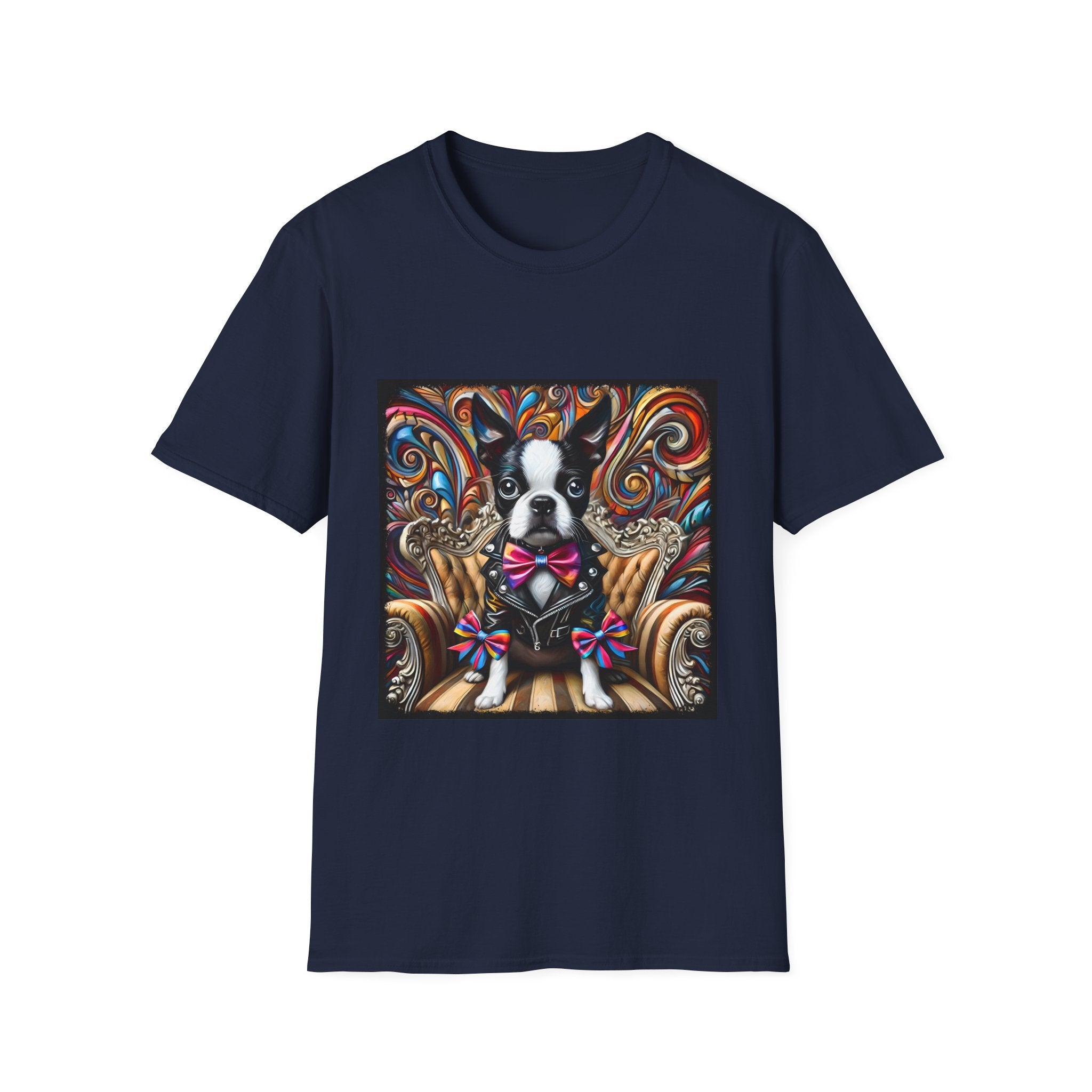 Boston Terrier Bold Rocker | Unisex Dog T-Shirt