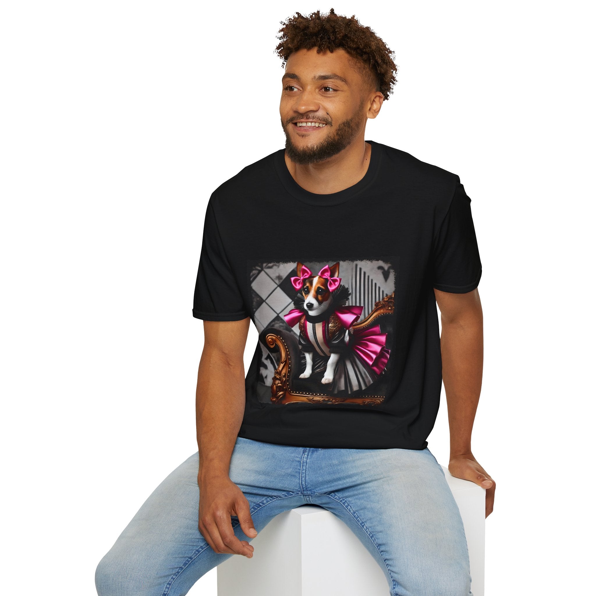 Jack Russell Terrier Pink Rocker | Unisex Dog T-Shirt