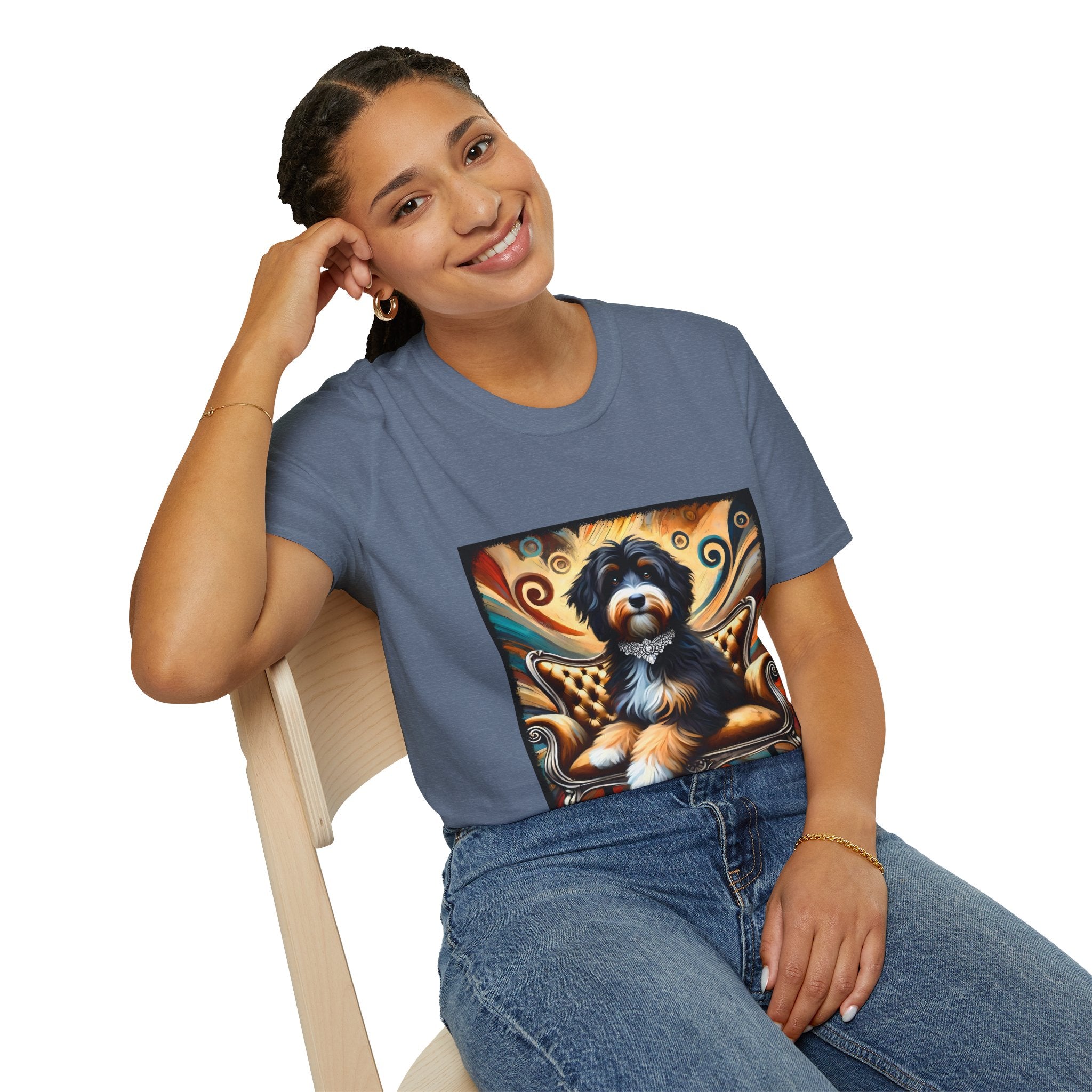 Bernedoodle Diamond Swirl | Unisex Dog T-Shirt