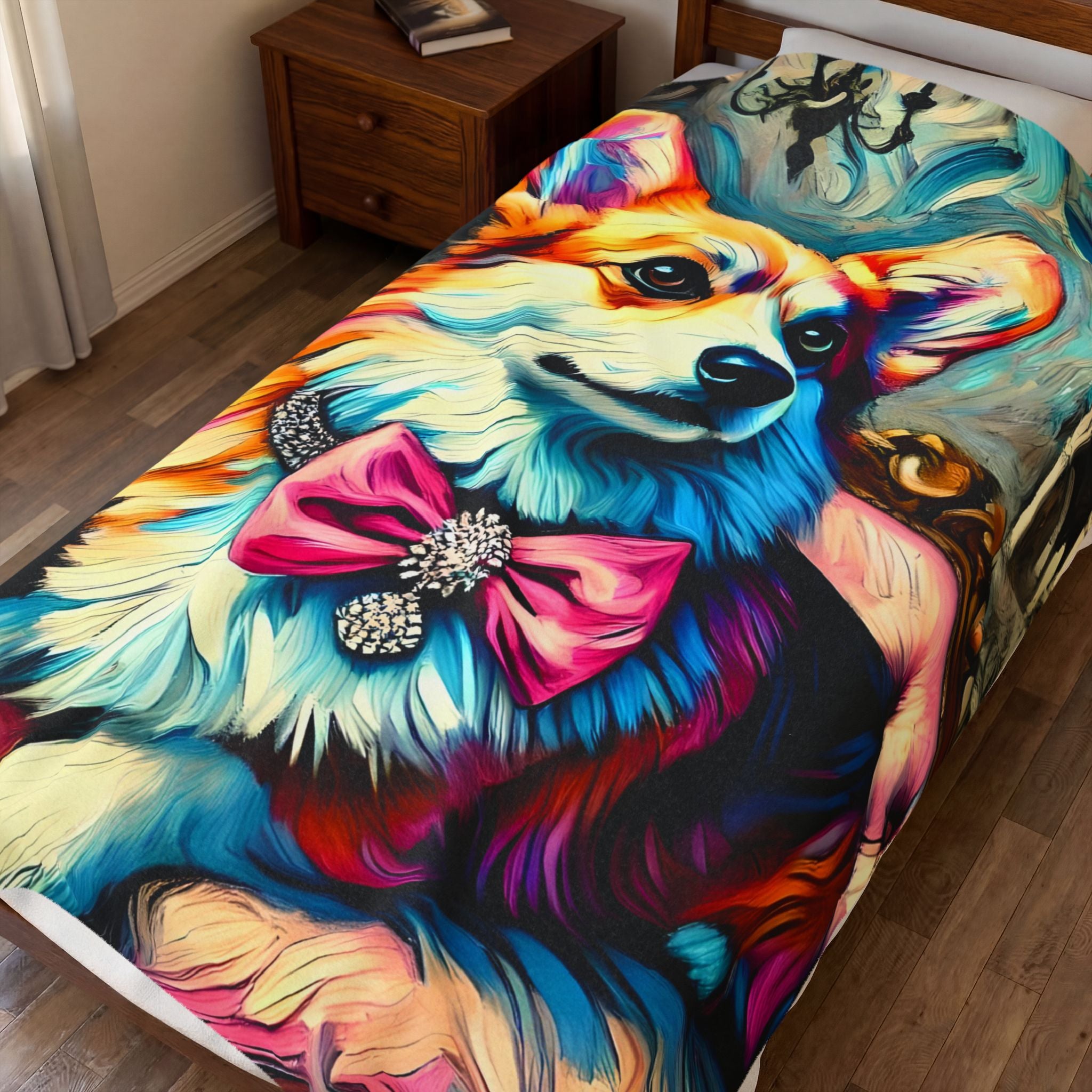 Pembroke Welsh Corgi Blanket – Diamond Princess Classic Design