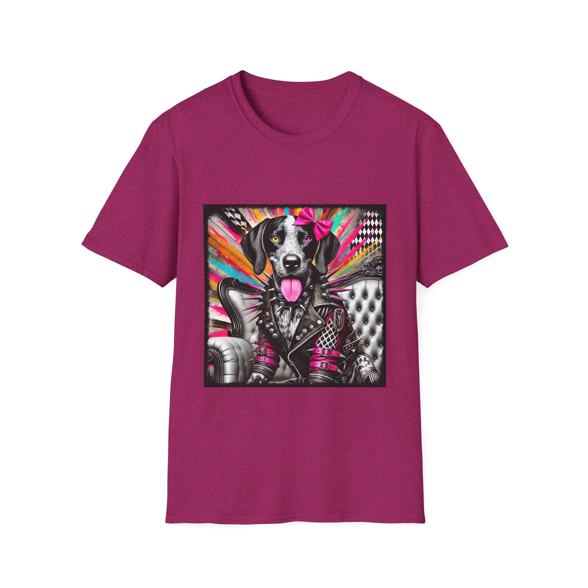 German Shorthaired Pointer Multicolor Rocker | Unisex Dog T-Shirt