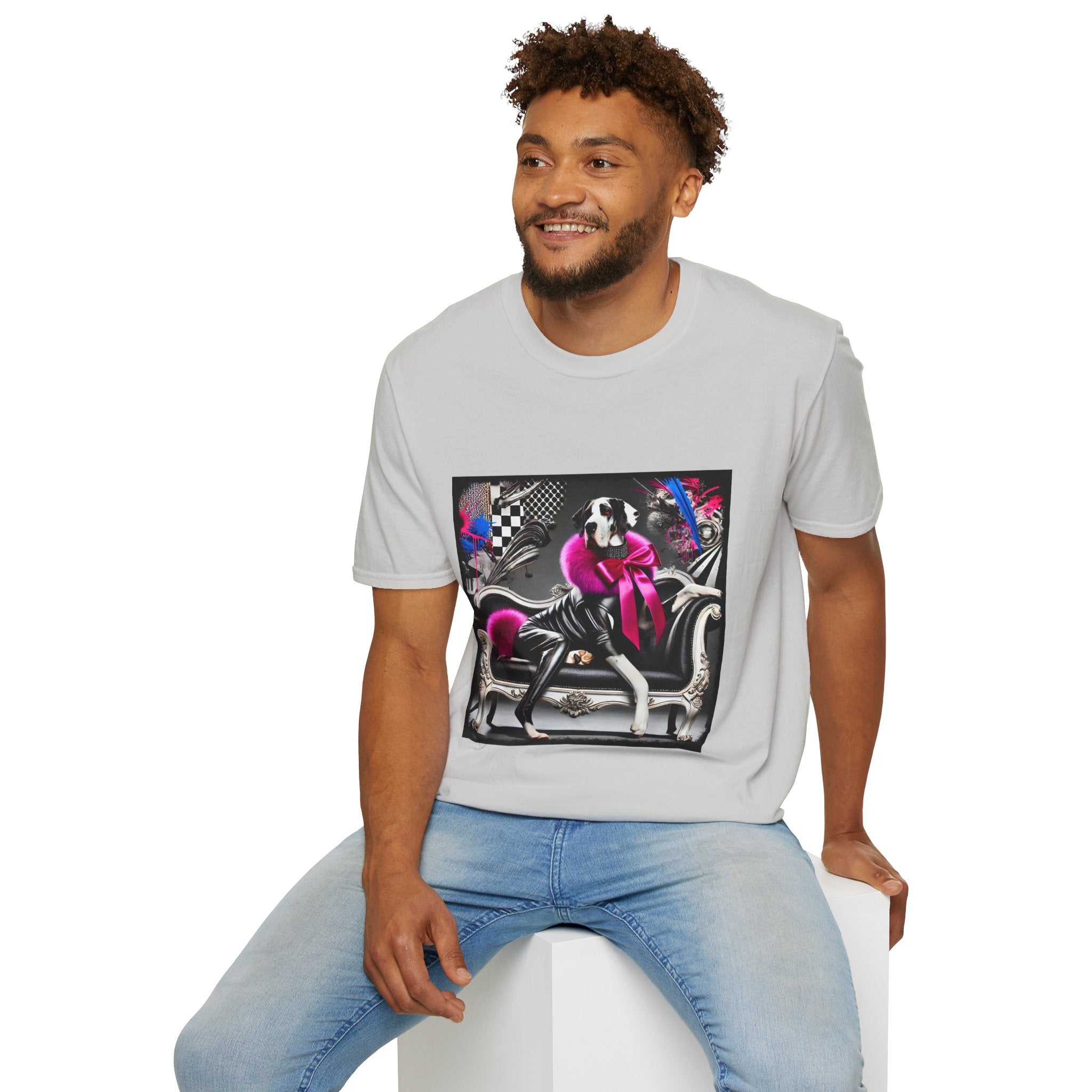 Great Dane Rock Chic | Unisex Dog T-Shirt
