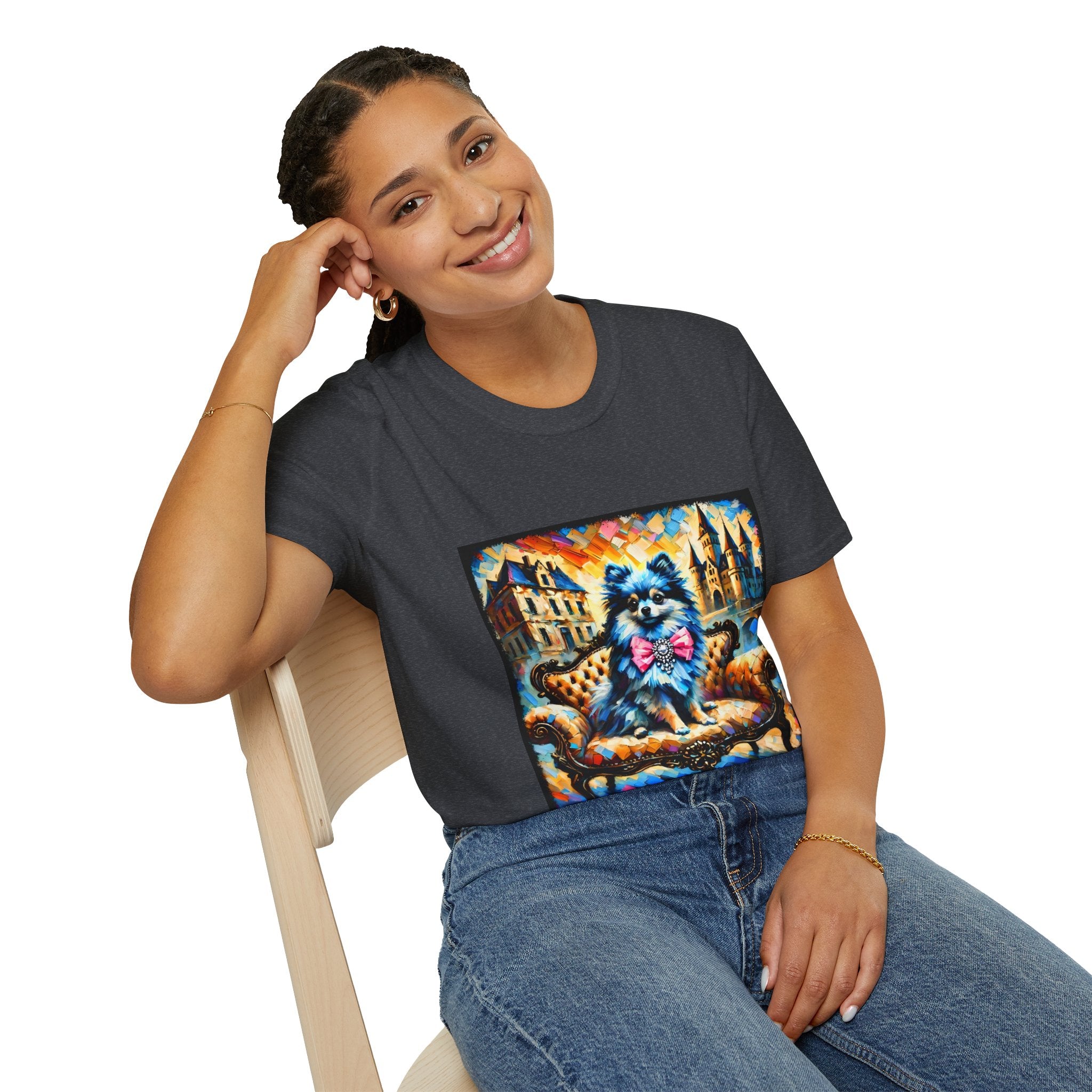 Pomeranian Blue Diamond Classic | Unisex Dog T-Shirt