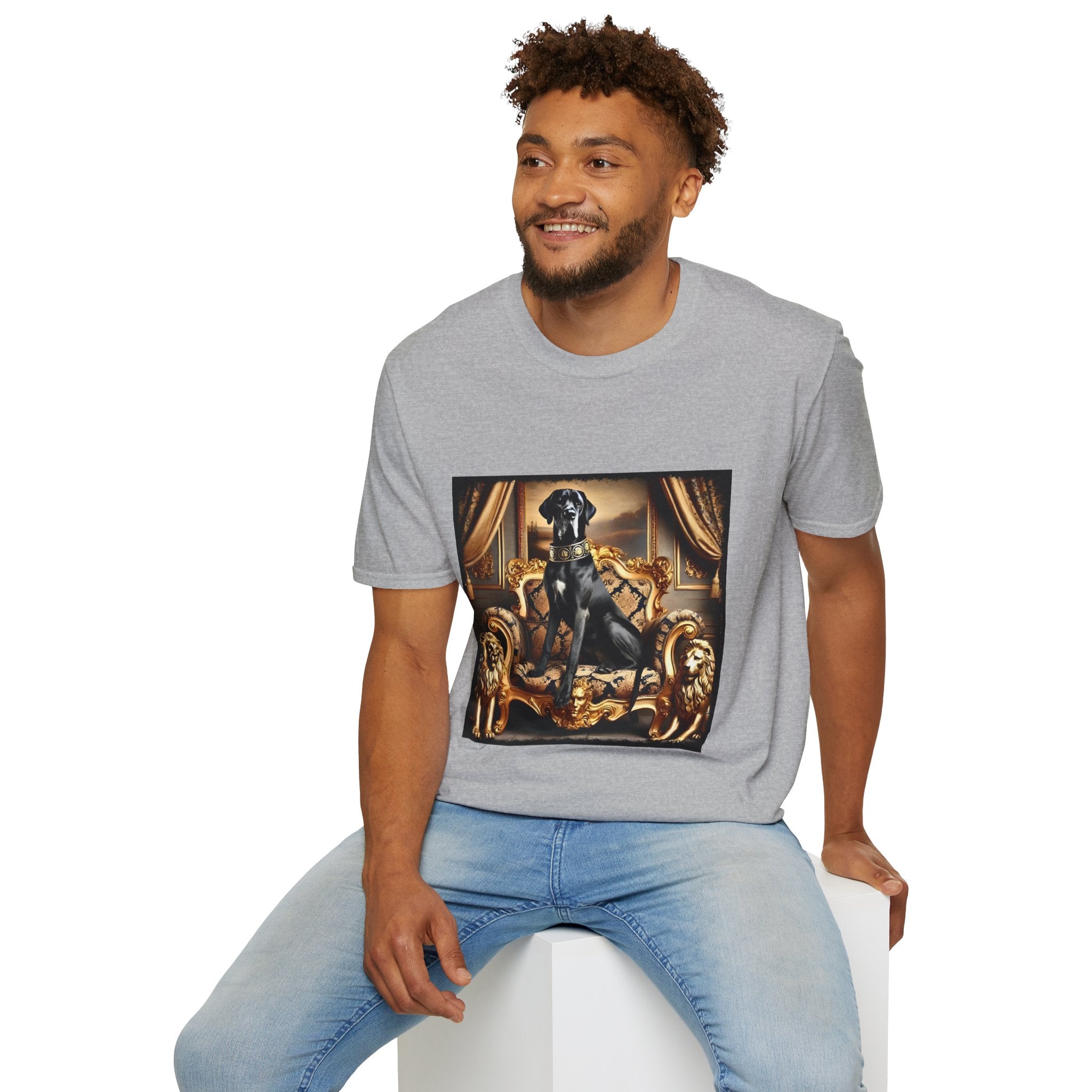 Great Dane Throne Pup | Unisex Dog T-Shirt