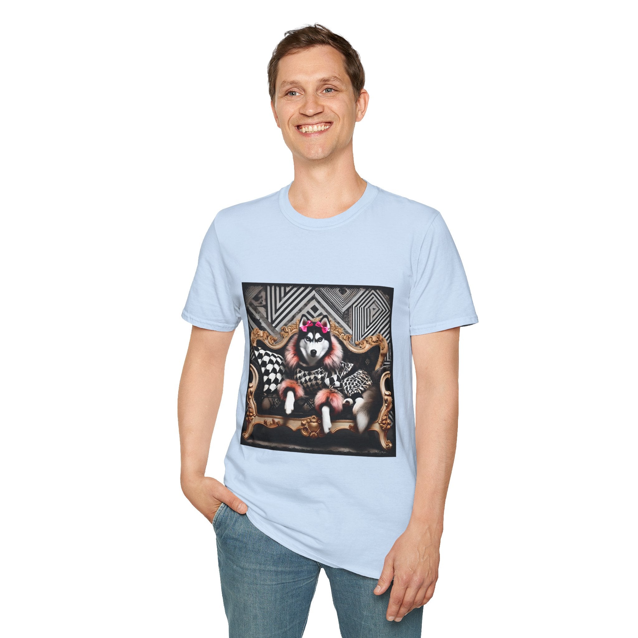 Siberian Husky Fierce Fashionista | Unisex Dog T-Shirt