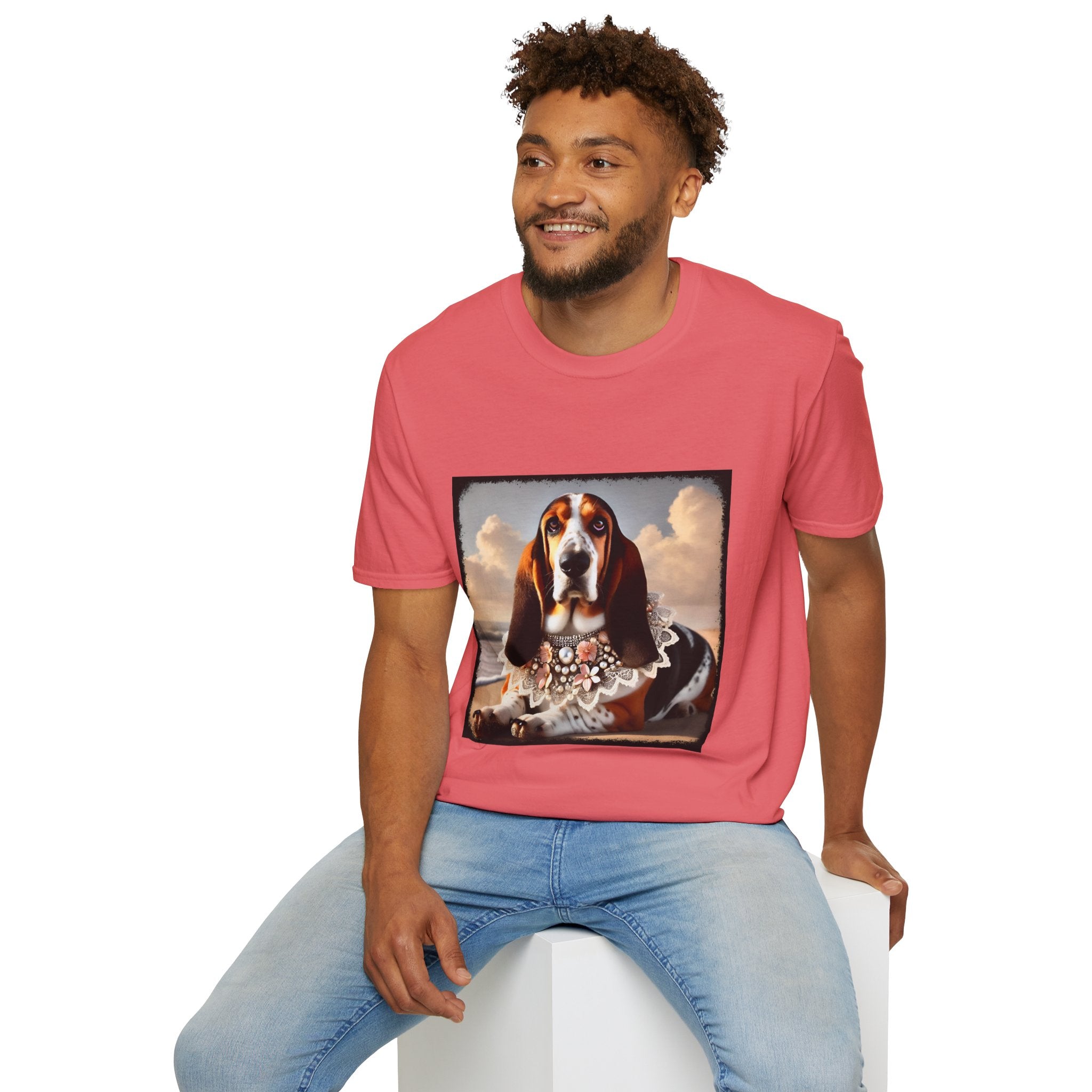 Basset Hound Beach Beauty | Unisex Dog T-Shirt