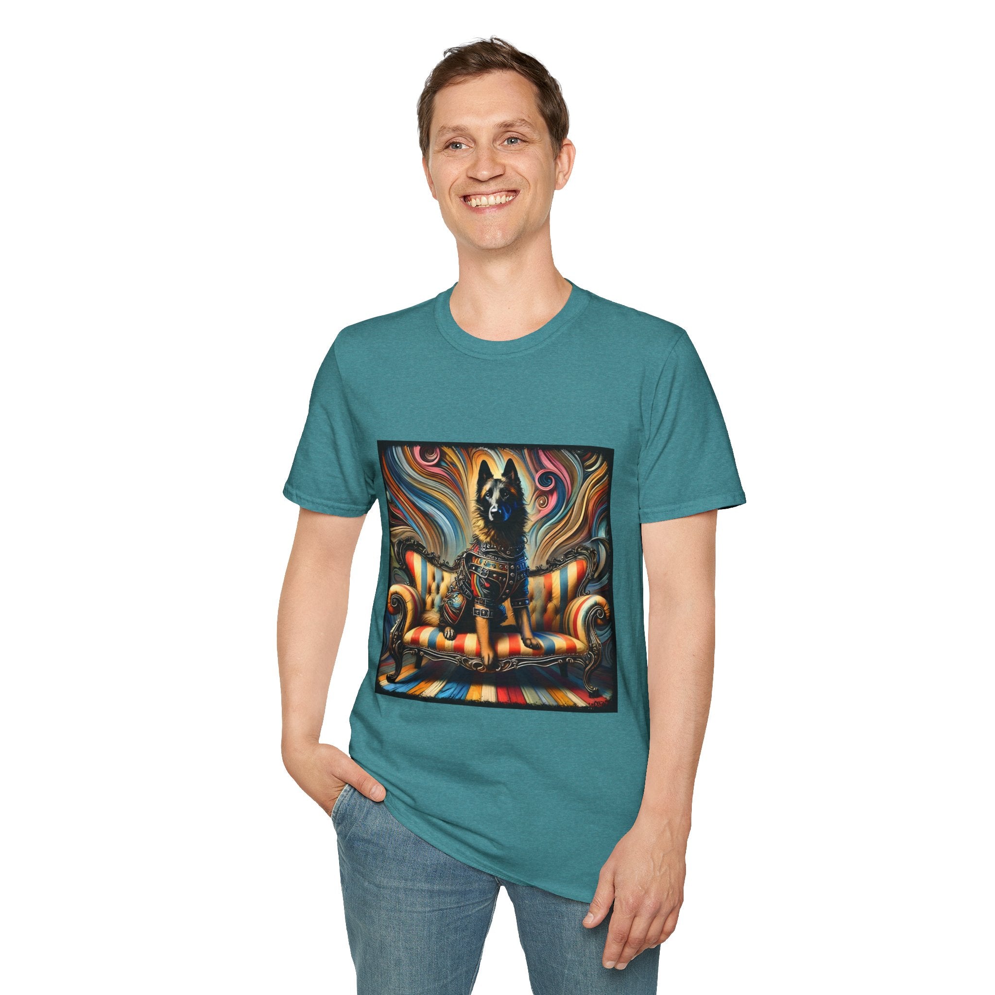 Belgian Malinois Vivid Rocker | Unisex Dog T-Shirt