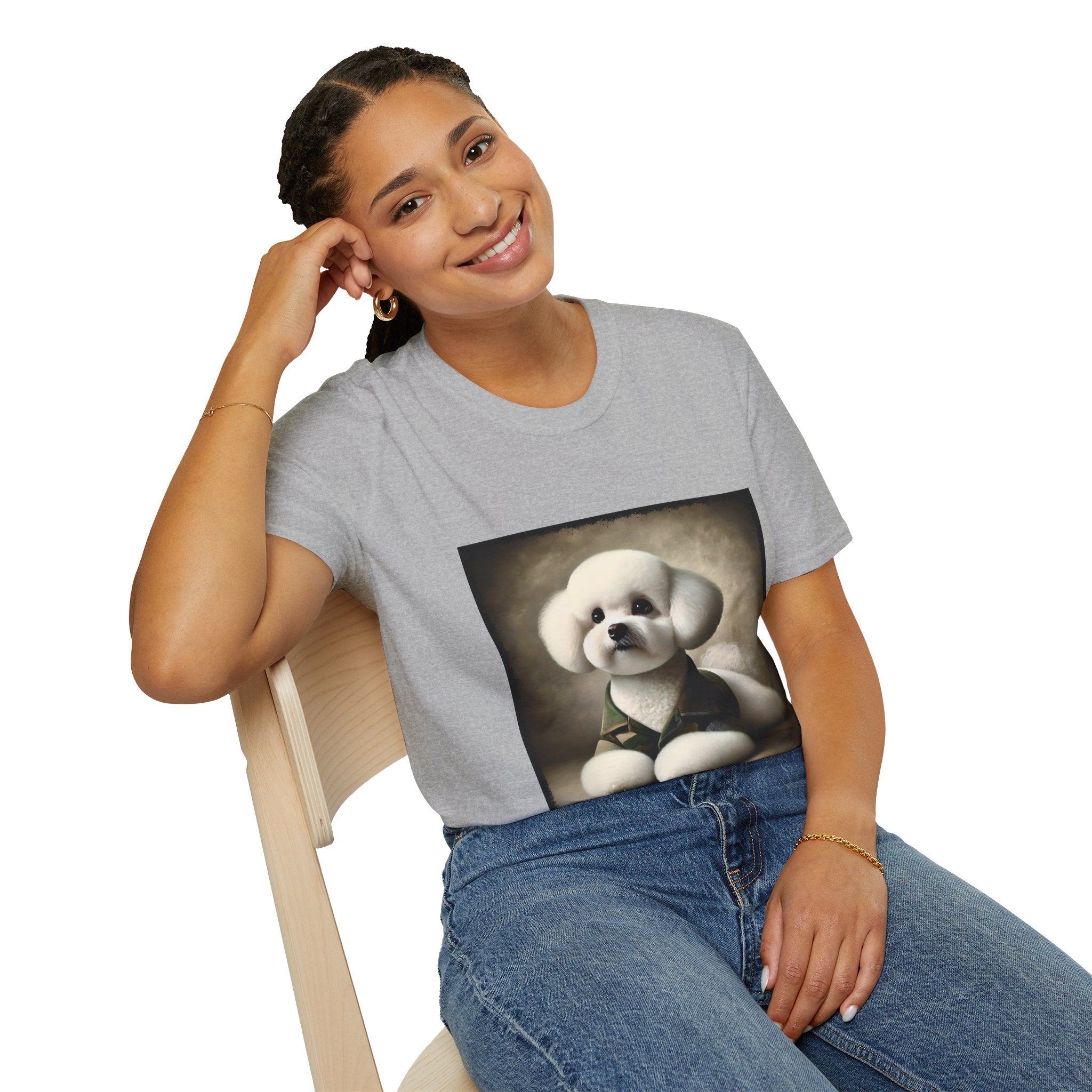 Bichon Frise Camo Cutie | Unisex Dog T-Shirt