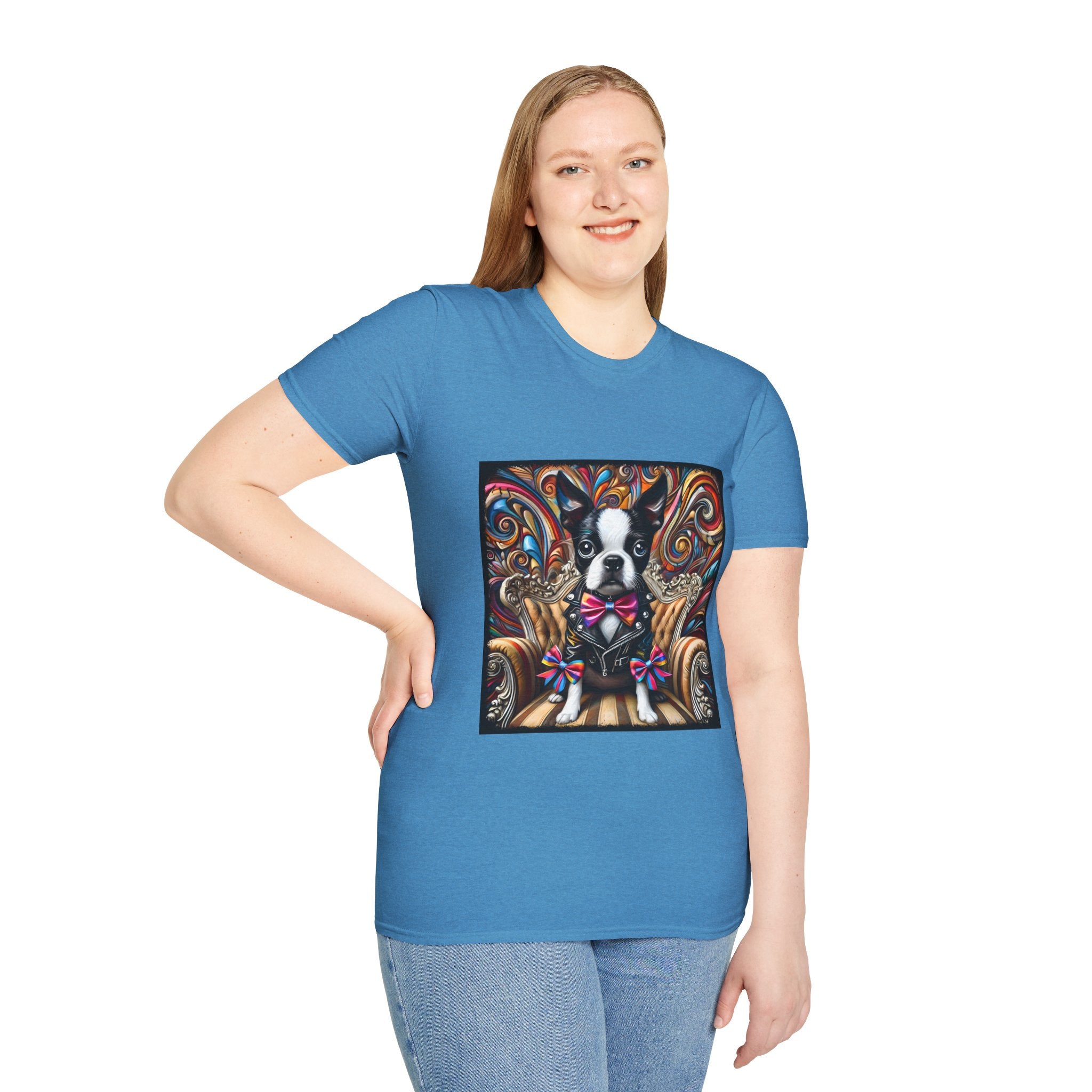 Boston Terrier Bold Rocker | Unisex Dog T-Shirt