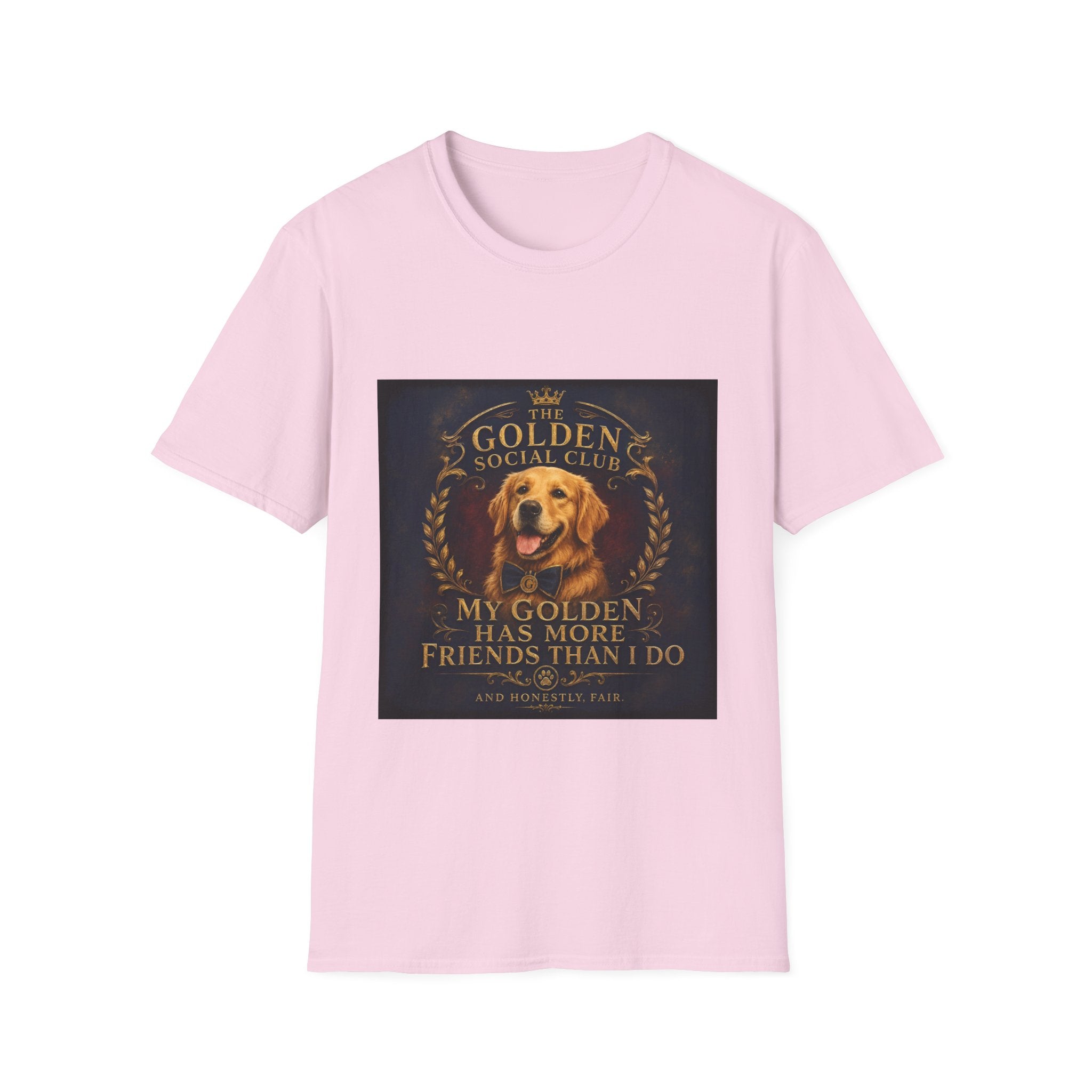 Golden Retriever Shirt | My Golden Has More Friends Than I Do Dog Lover Tee