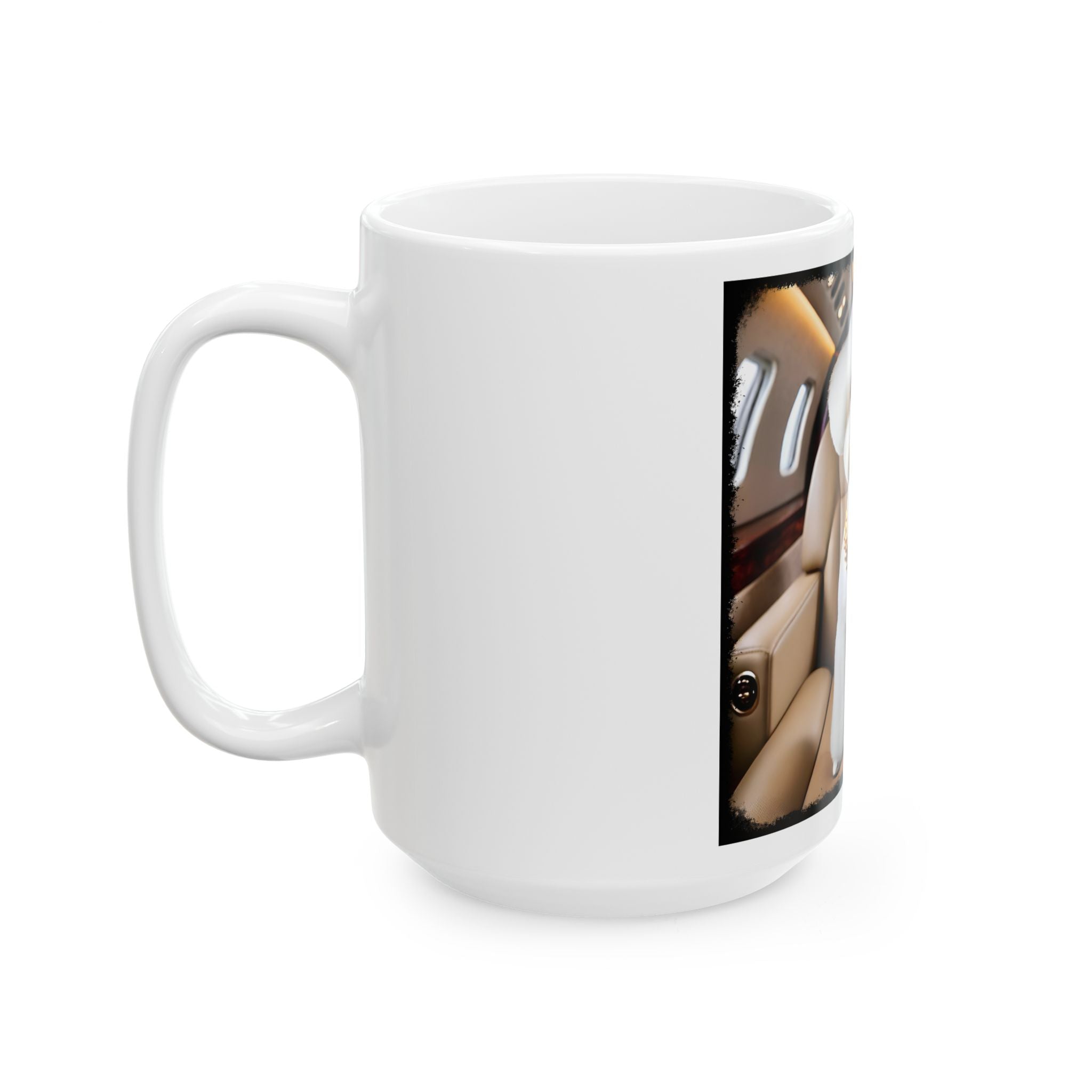 Bichon Frise Fréquent Flier | Dog Themed Ceramic Mug
