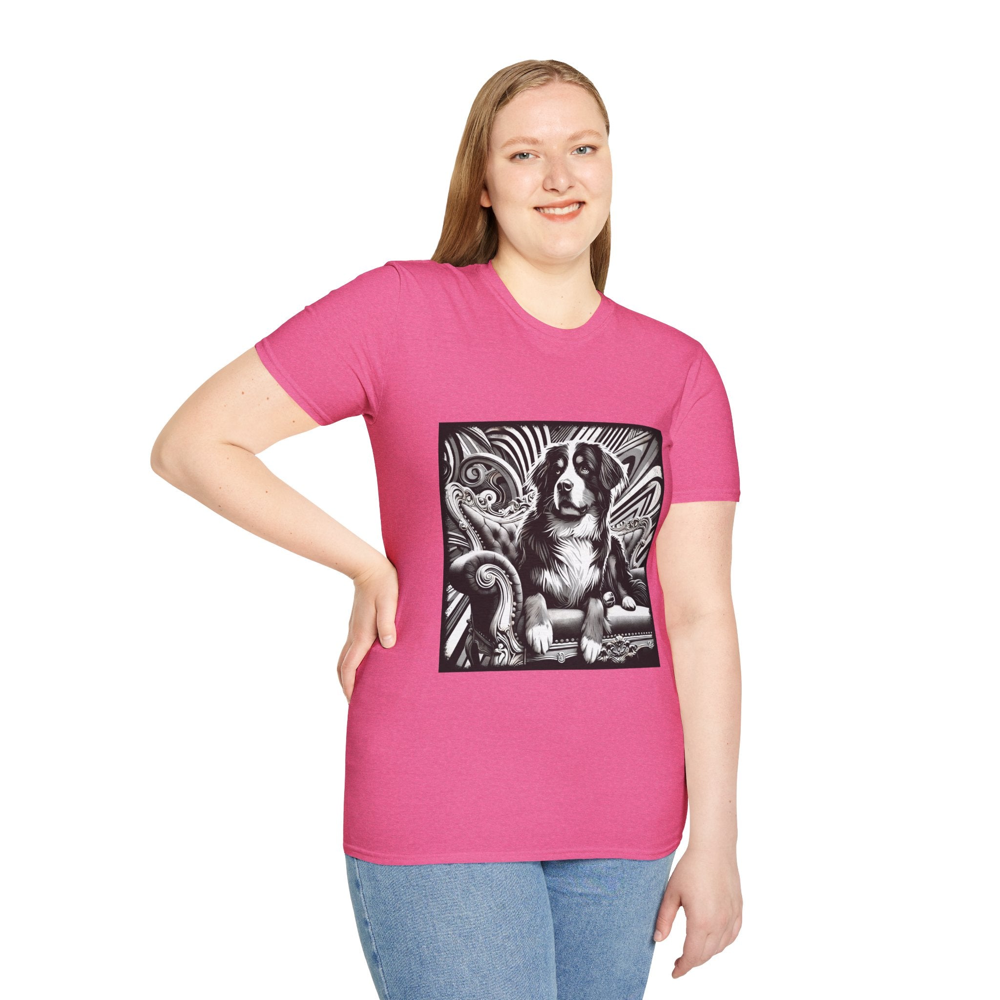 Bernese Mountain Dog B&W Bold | Unisex Dog T-Shirt
