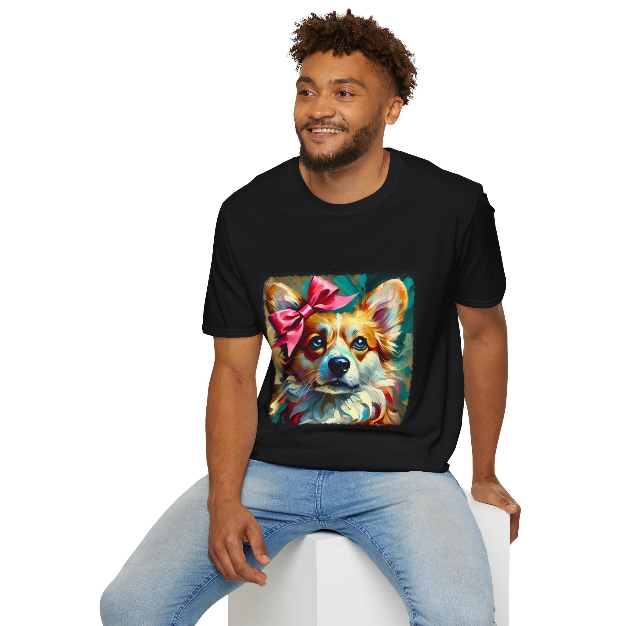 Pembroke Welsh Corgi Teal Classic | Unisex Dog T-Shirt