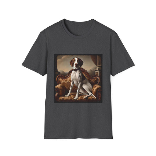 German Shorthaired Pointer Dashing Duke design dog lover unisex t-shirt in dark heather