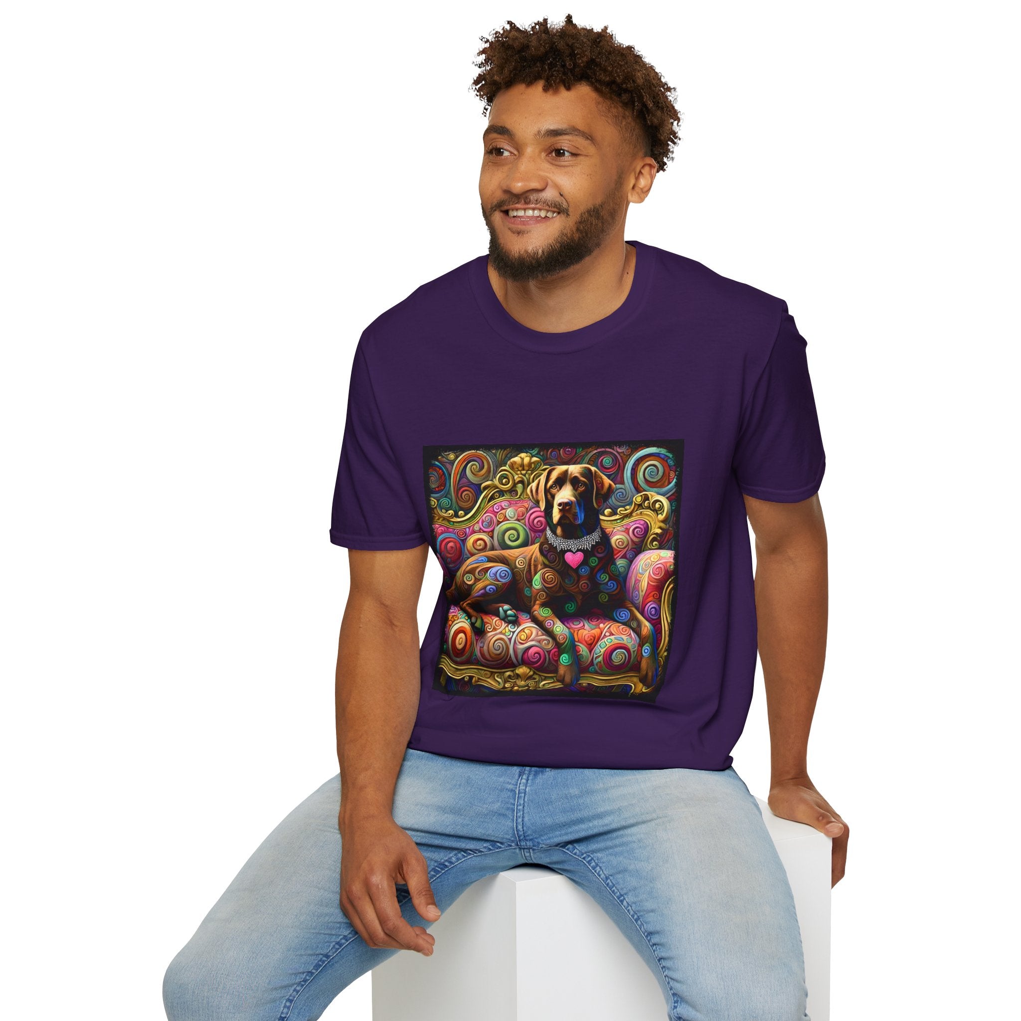 Labrador Retriever Love Swirl | Unisex Dog T-Shirt