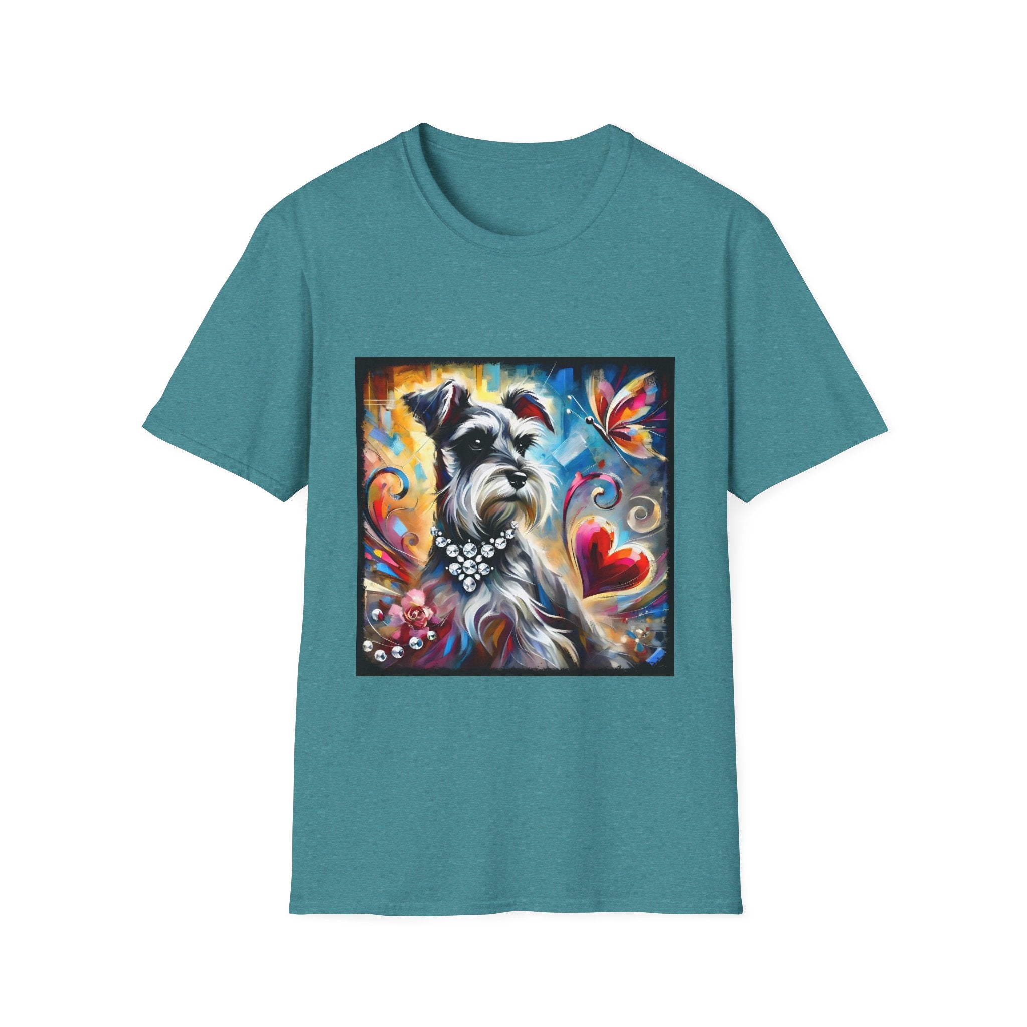 Schnauzer Bold Butterfly Classic | Unisex Dog T-Shirt