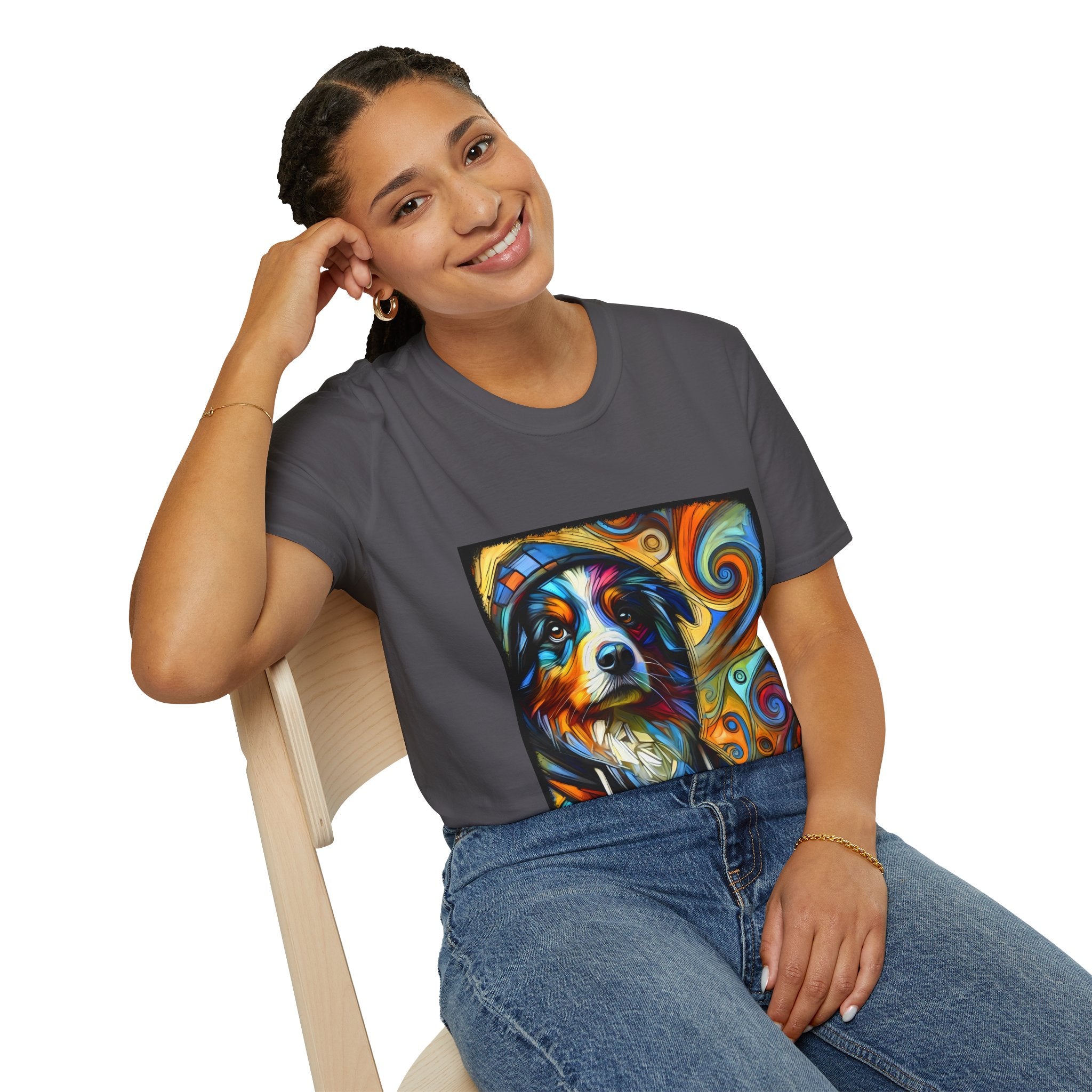 Australian Shepherd Relaxed Swirl | Unisex Dog T-Shirt