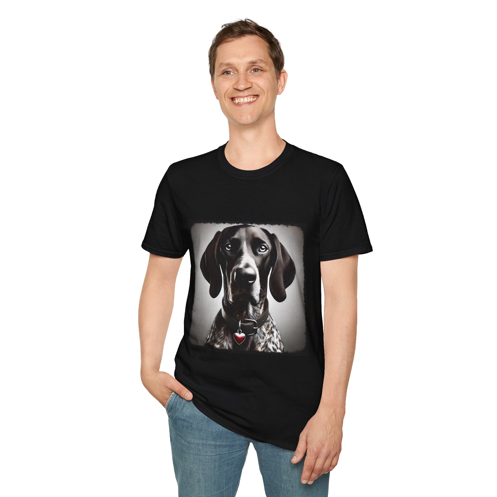 German Shorthaired Pointer Heart Bandit | Unisex Dog T-Shirt